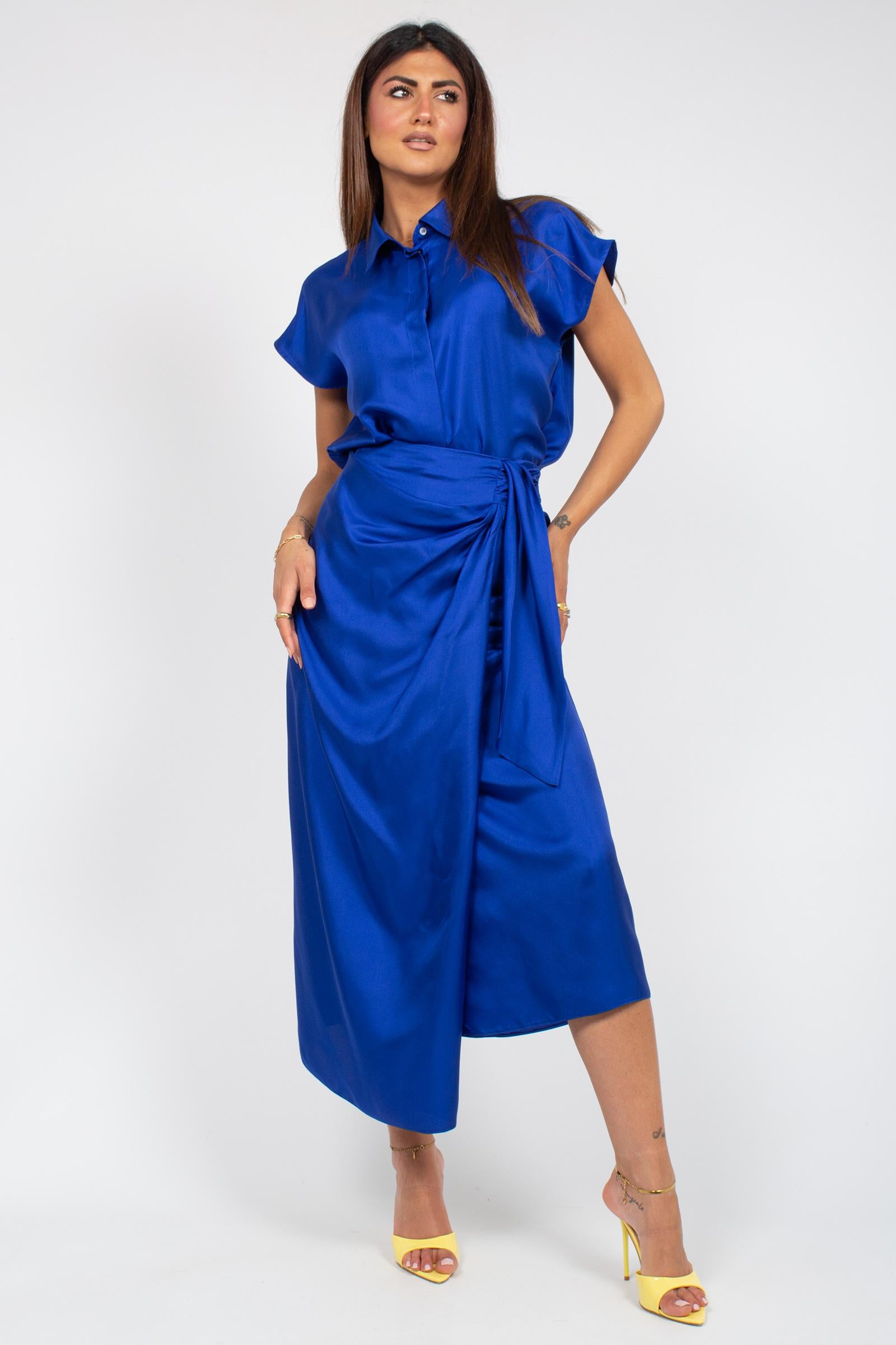gonna in twill di seta 'unghia' UNGHIA 005 MARELLA 