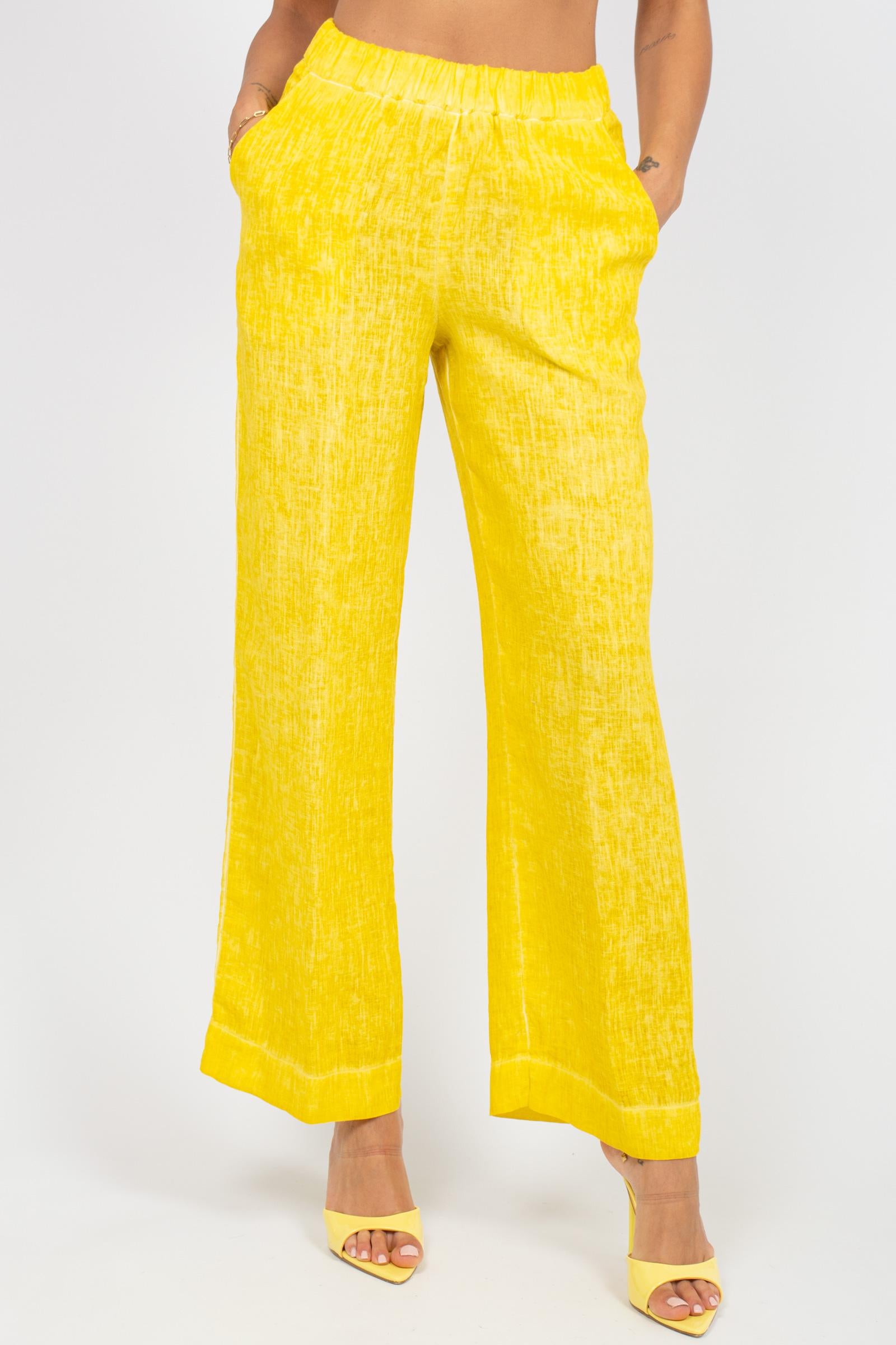 pantalone in lino S1341597 222 ANNA SERAVALLI 