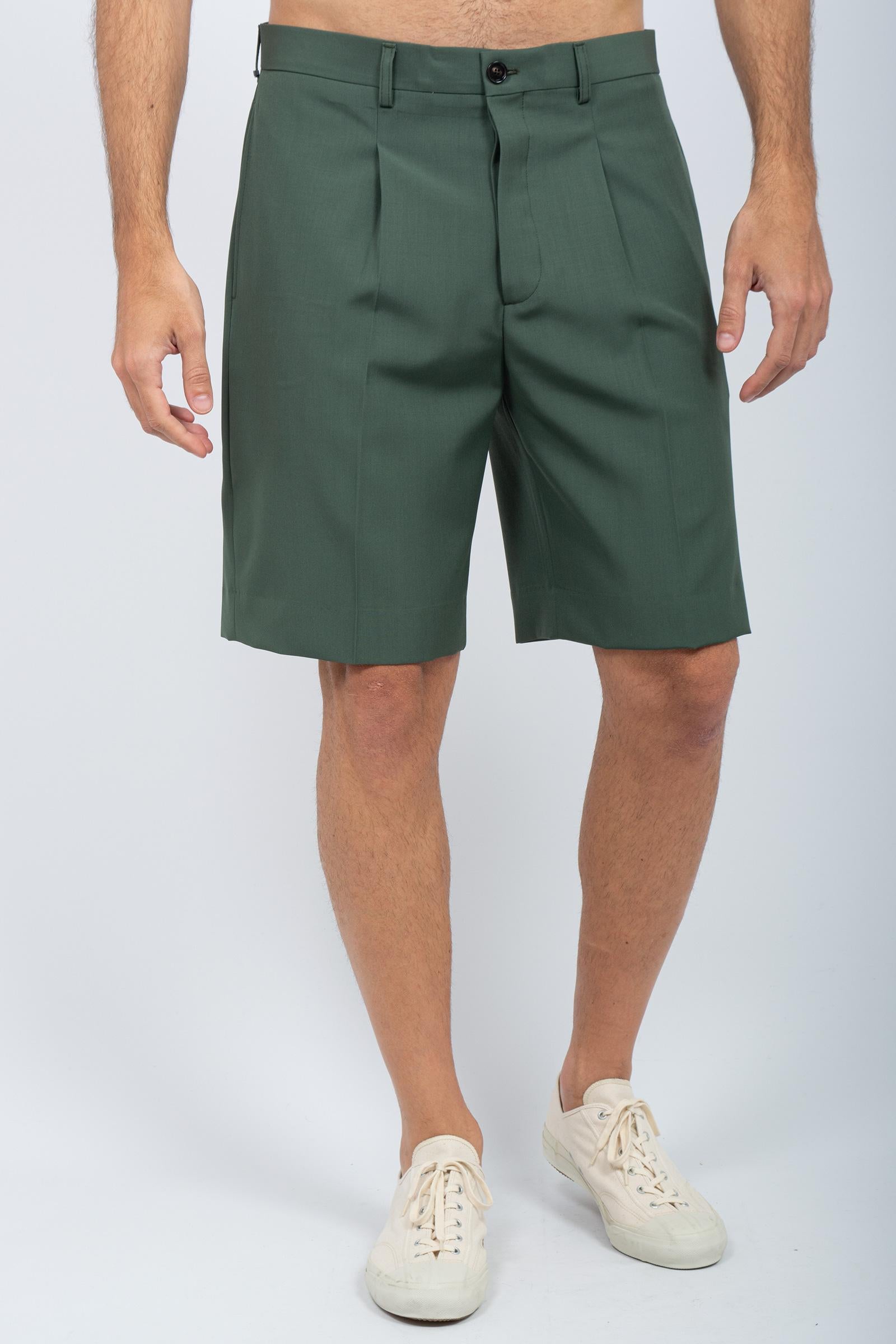 bermuda in fresco lana 'nicolas' NICOLASPMT VERDE BE ABLE 