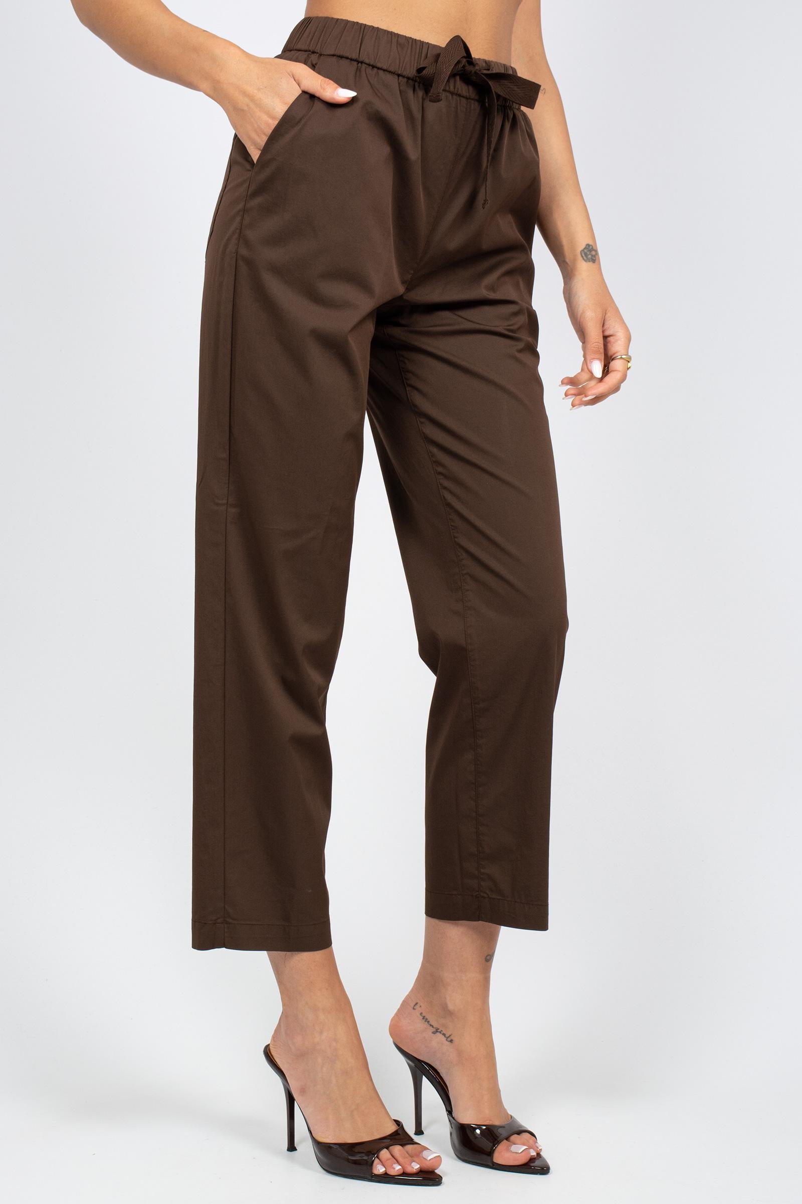 pantalone in misto cotone P26M700LJ CACAO VIA MASINI 80 