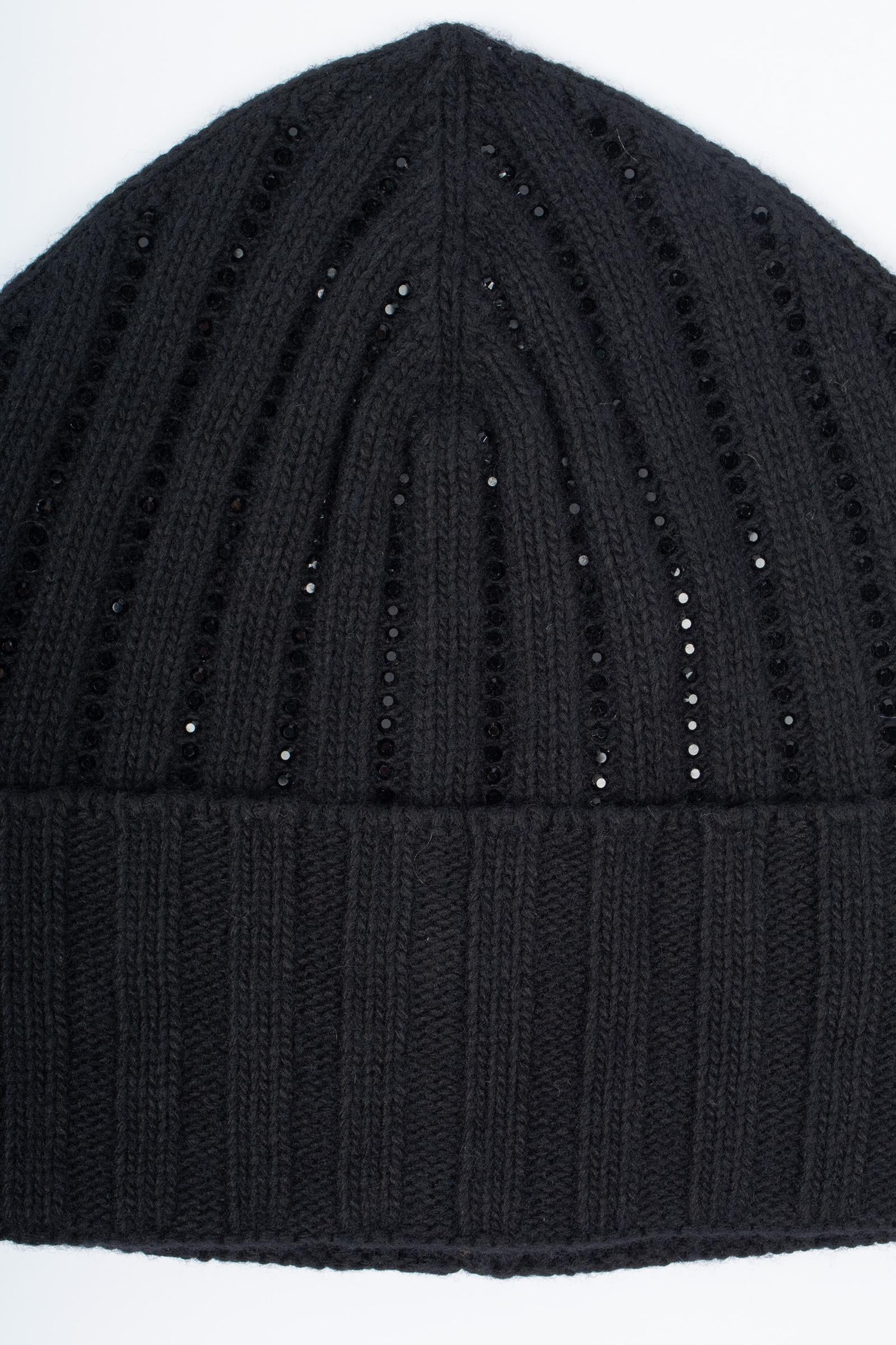 cuffia in lana con ricamo V004E87 09999 ERMANNO - ERMANNO SCERVINO 