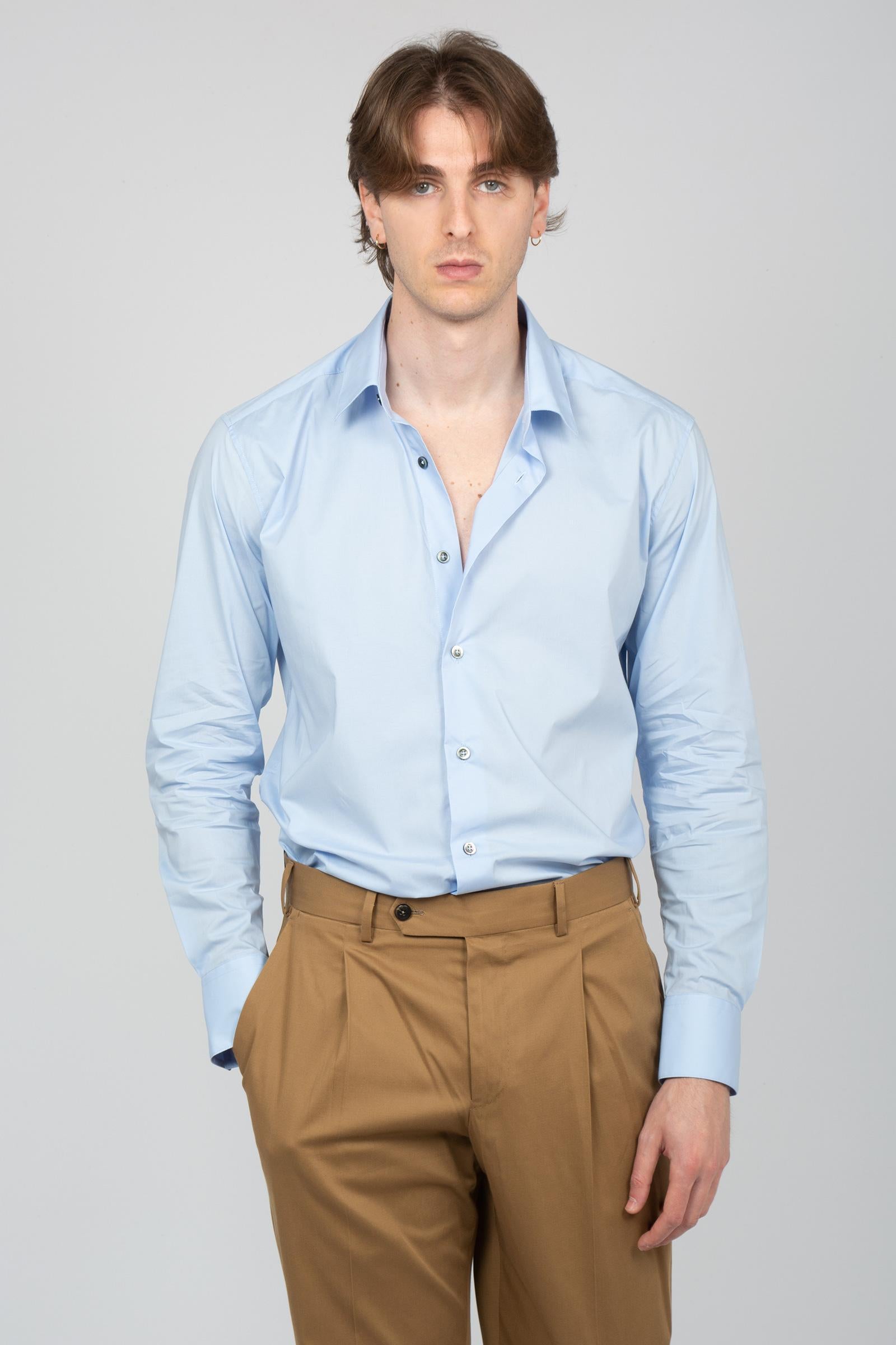 camicia oversize con bottoni in madreperla TL6SIT050RBO 03CB0310 PT TORINO 