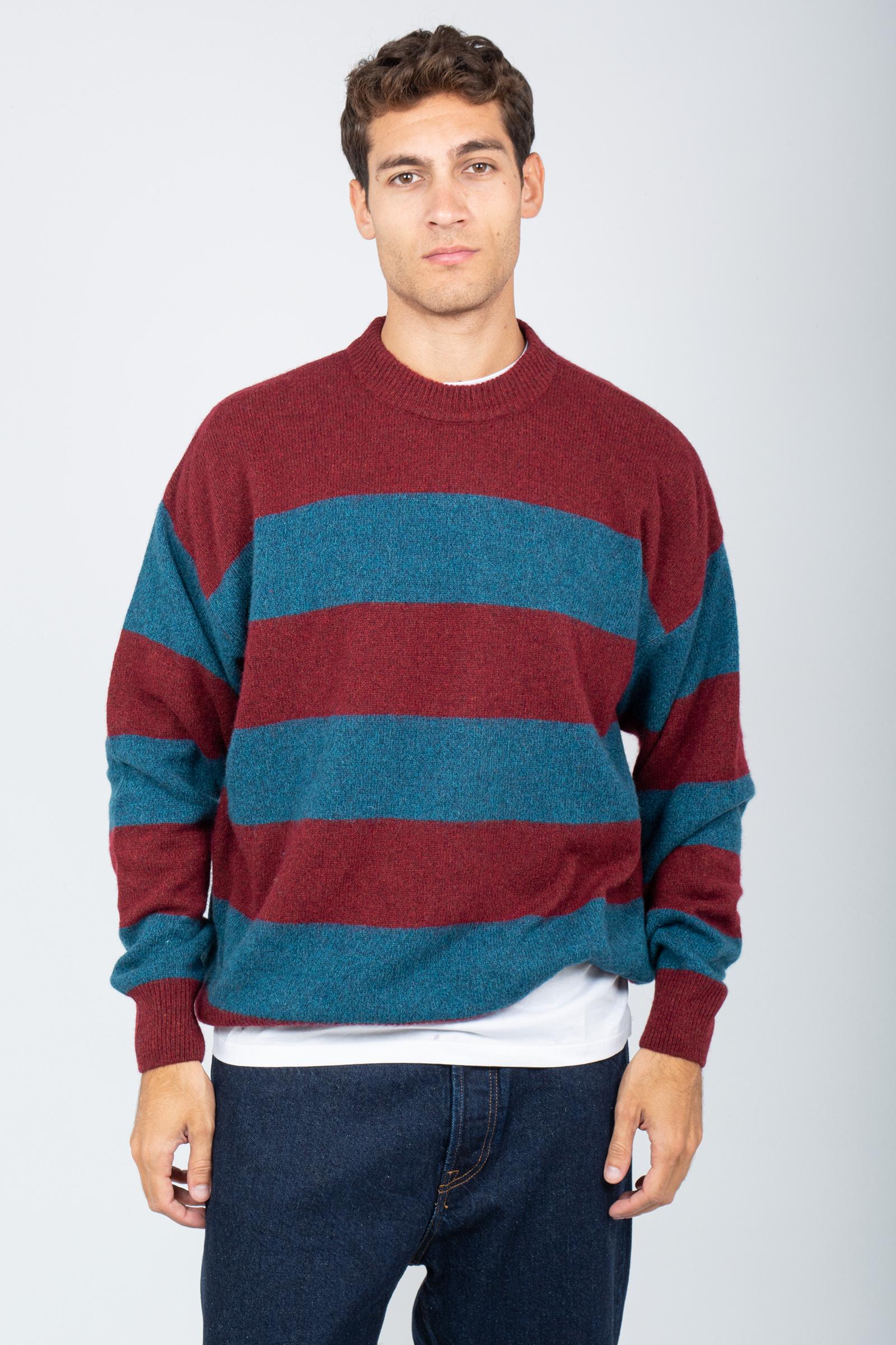 girocollo in misto lana a righe AMU058CN35XXXX C0517 AMISH 