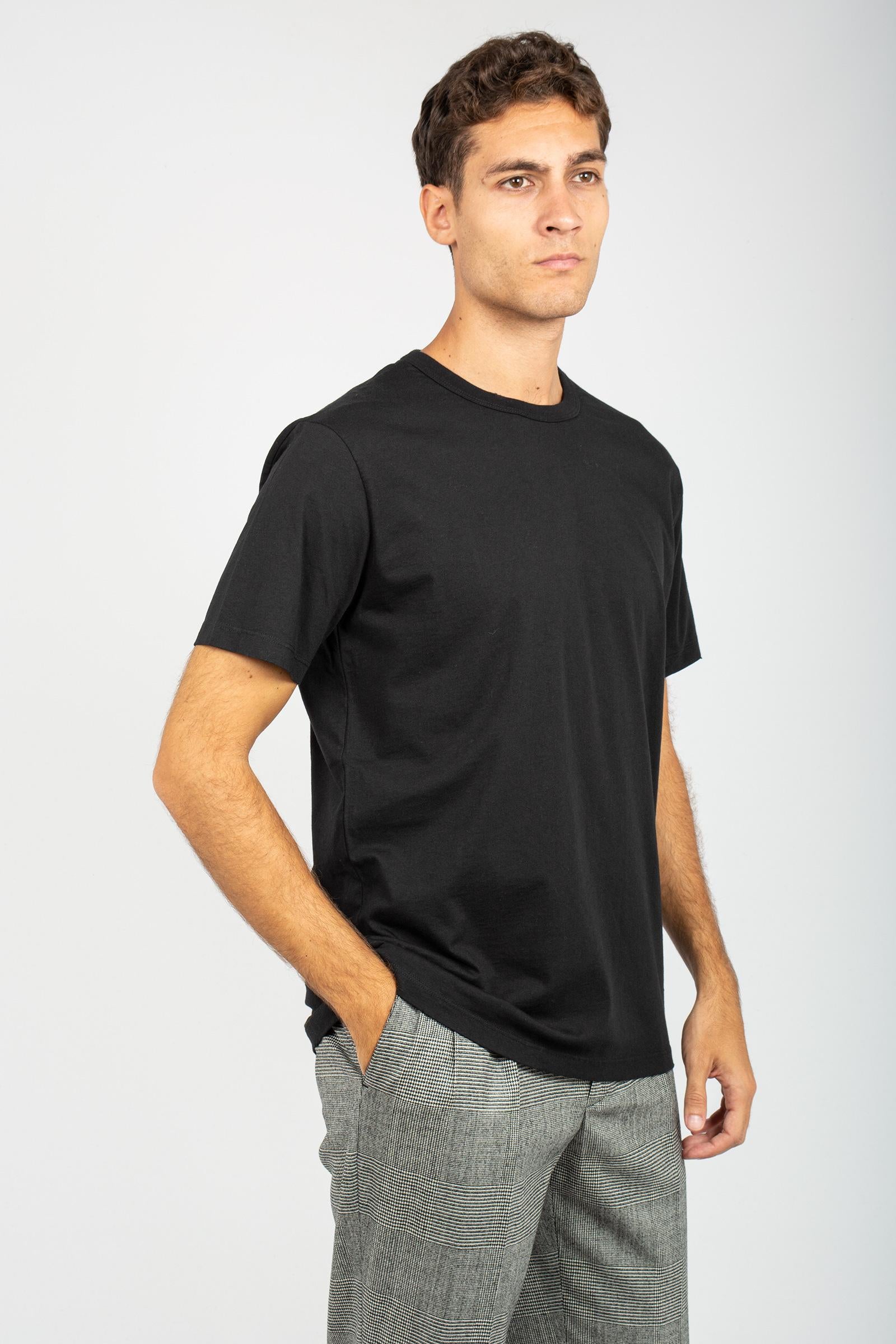t-shirt in cotone B6F0042 NERO AMARANTO 