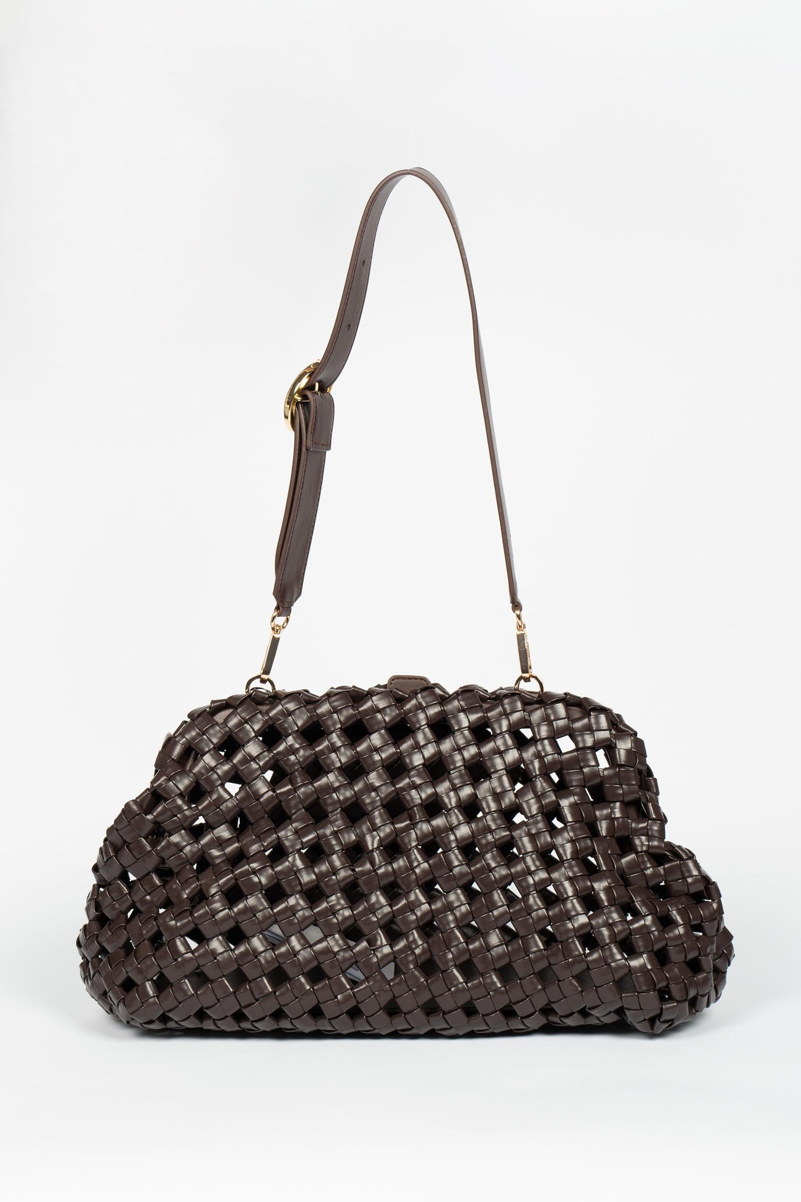 pouch in pelle intrecciata 'estremo' ESTREMO 001 MARELLA 