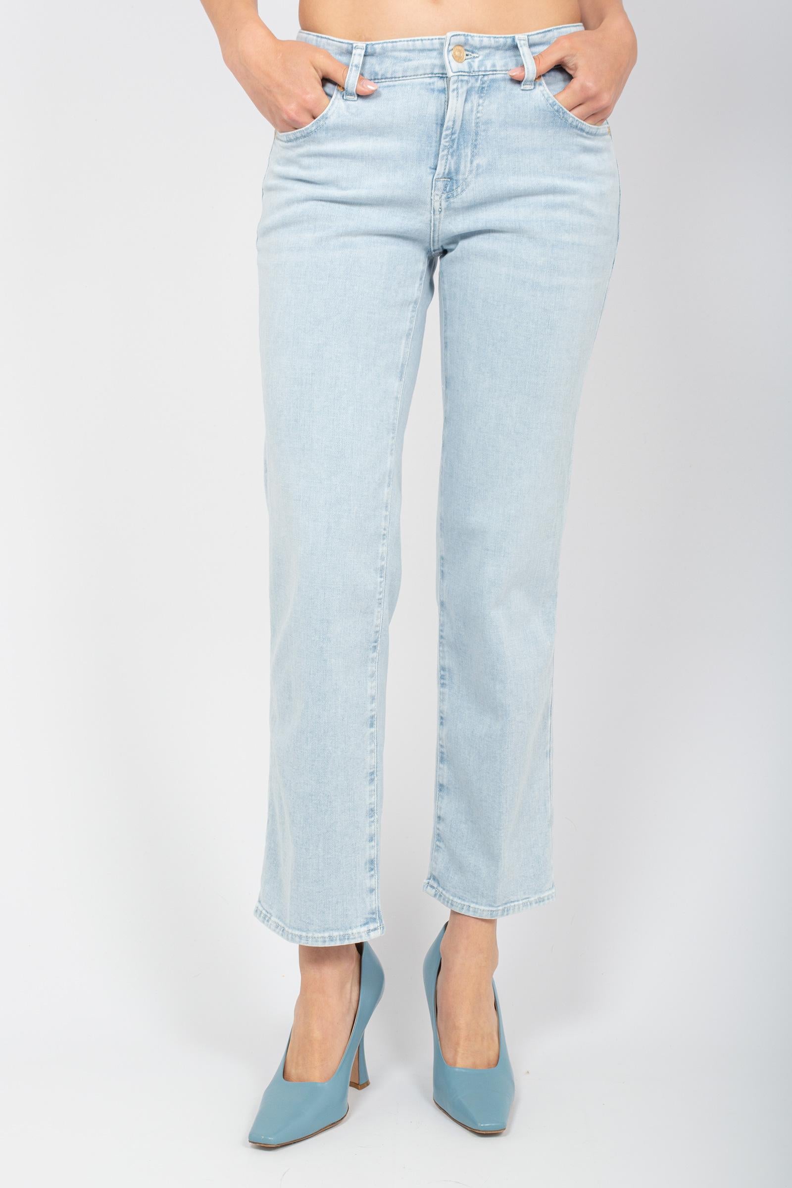 denim in cotone 'calie straight' 7U023R51 MALIBUSKY 7 FOR ALL MANKIND 