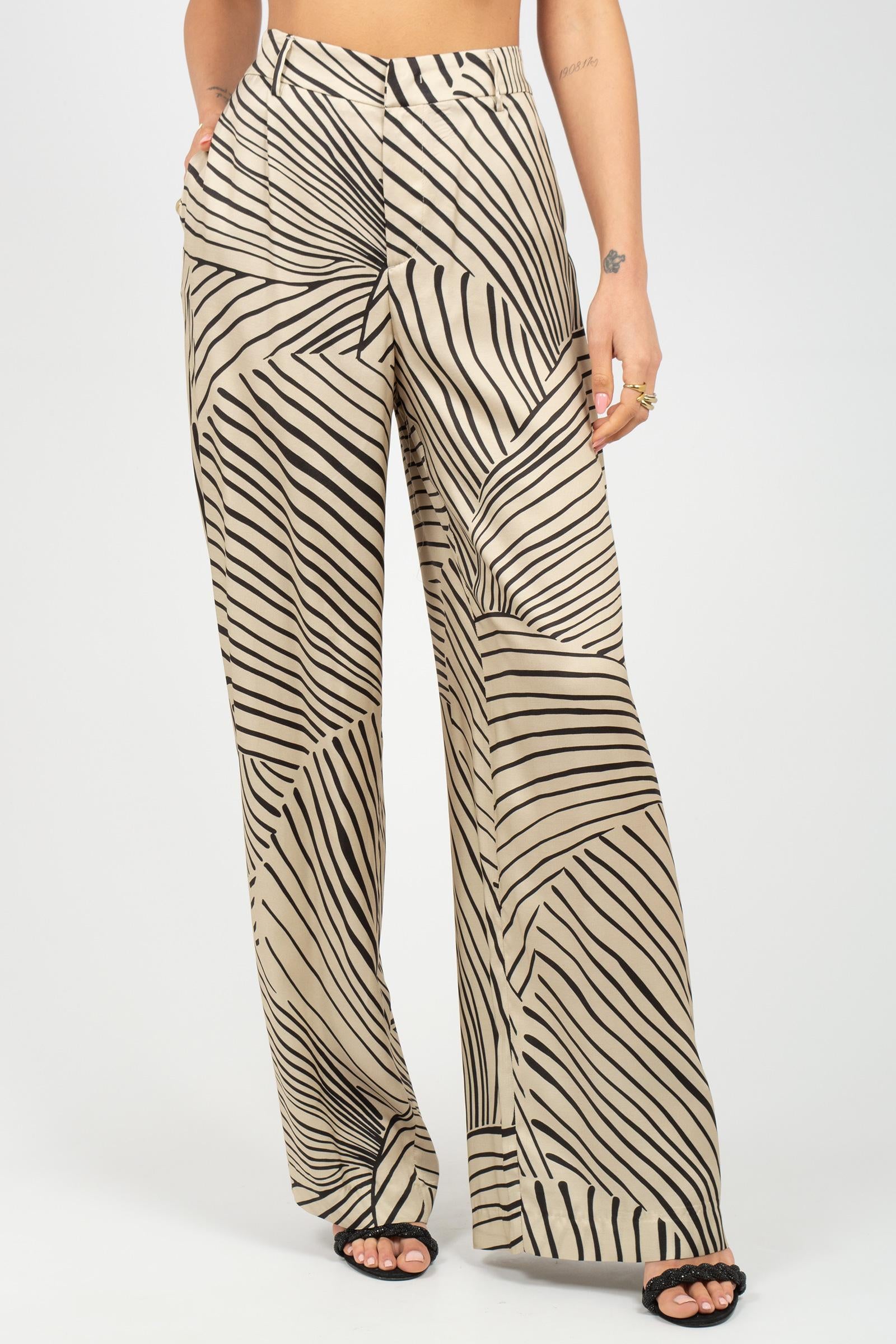 pantalone in viscosa stampata 'lorenza' CDVSLRZ00STD ER250030 PT TORINO 