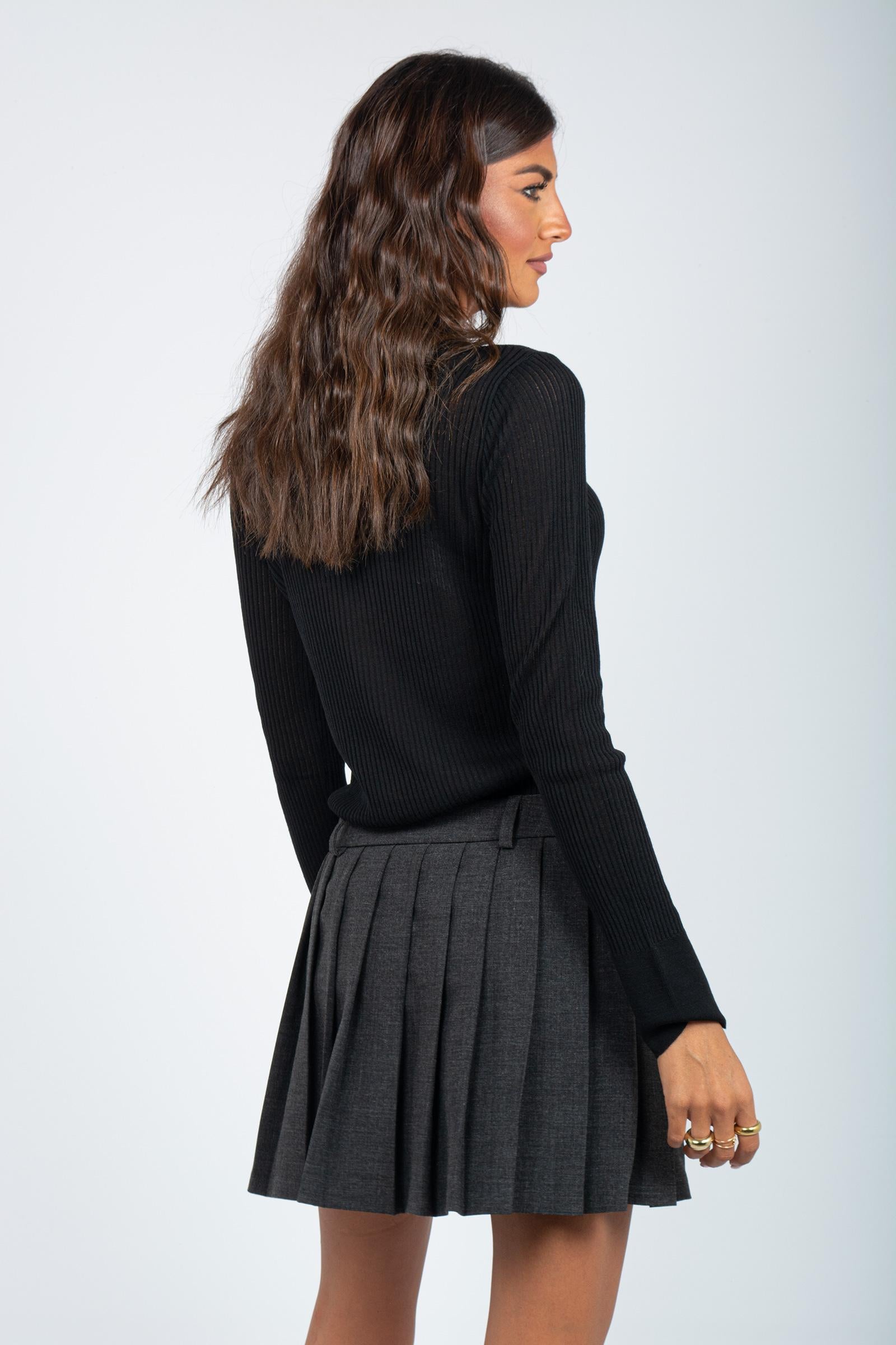 camicia a coste in lana merinos 253F03104 09 ROBERTO COLLINA 