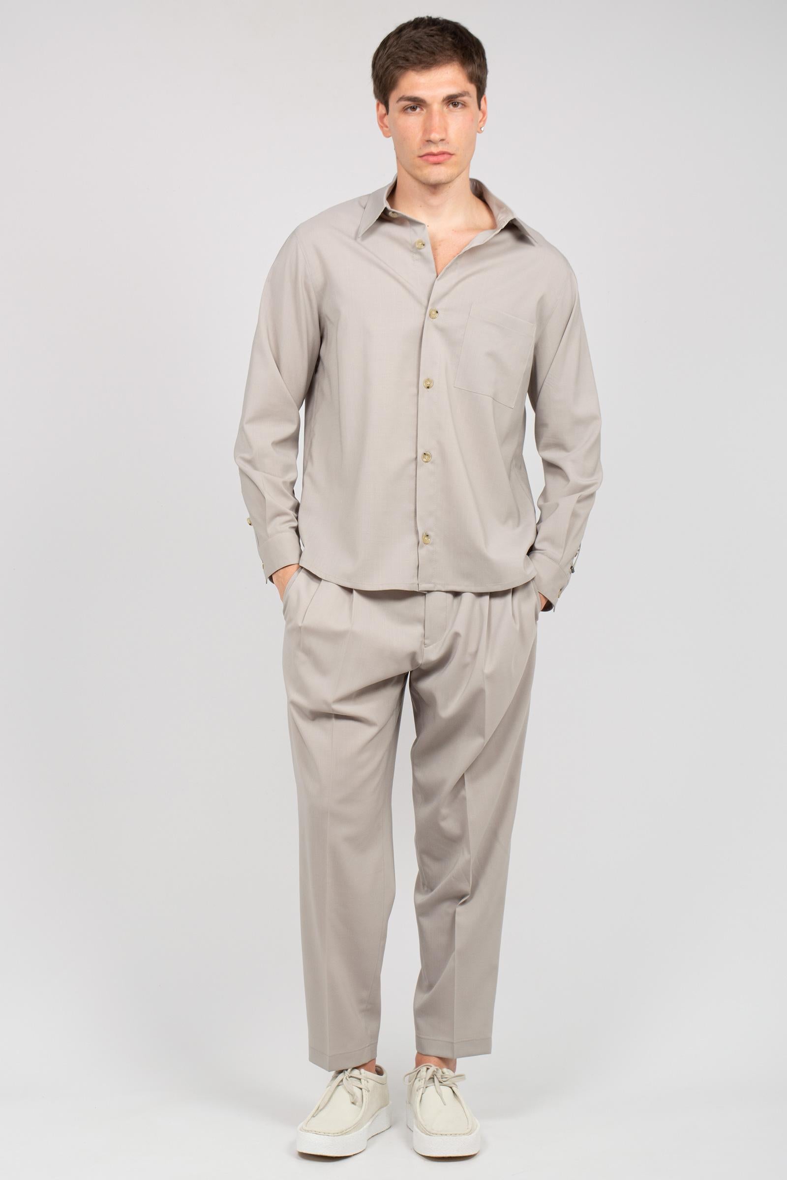 jogger in fresco lana 'baddy' BADDYMTS26 MASTICE BE ABLE 