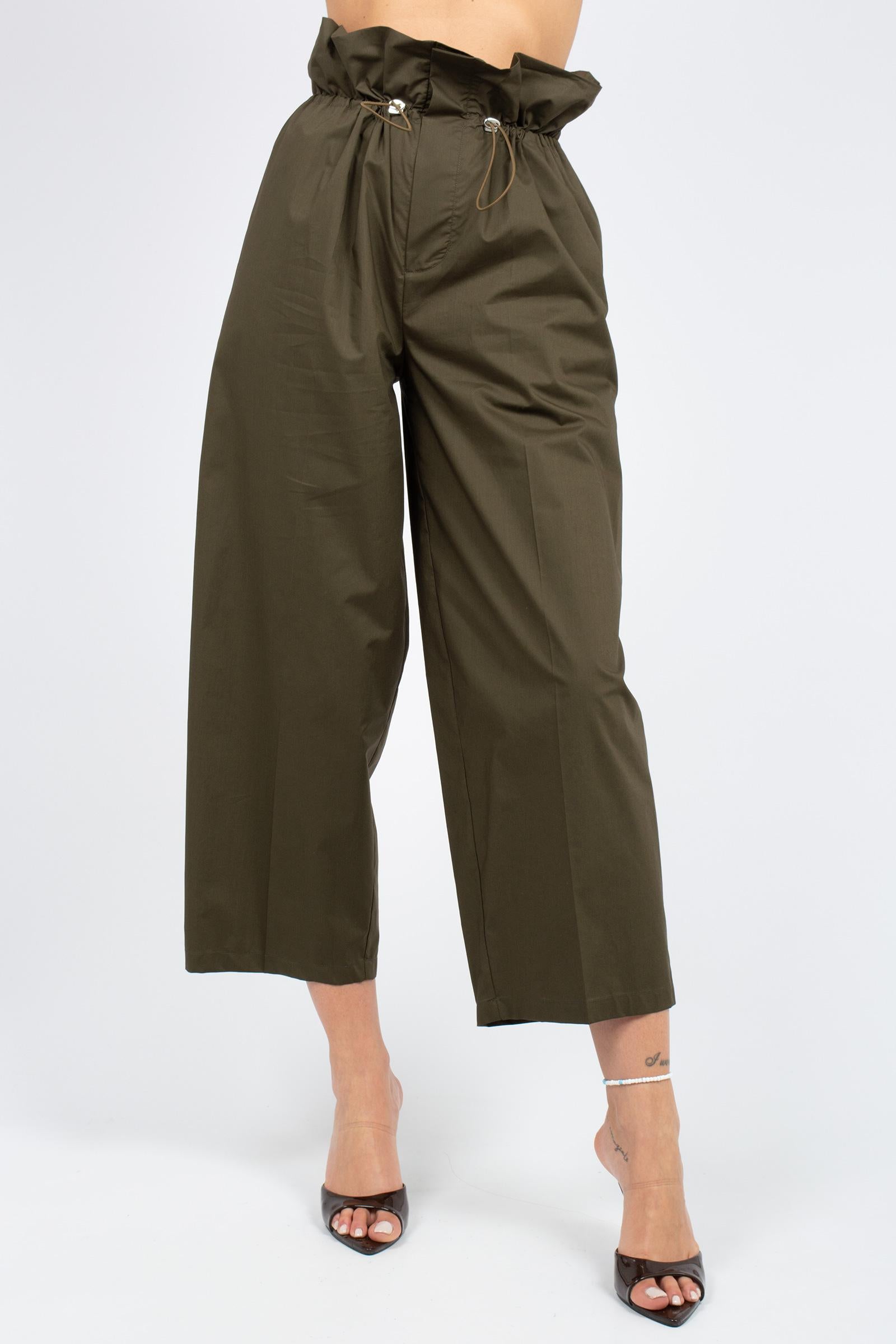 pantalone in cotone con coulisse 'shirley' P6SJ09 S92 ERIKA CAVALLINI 