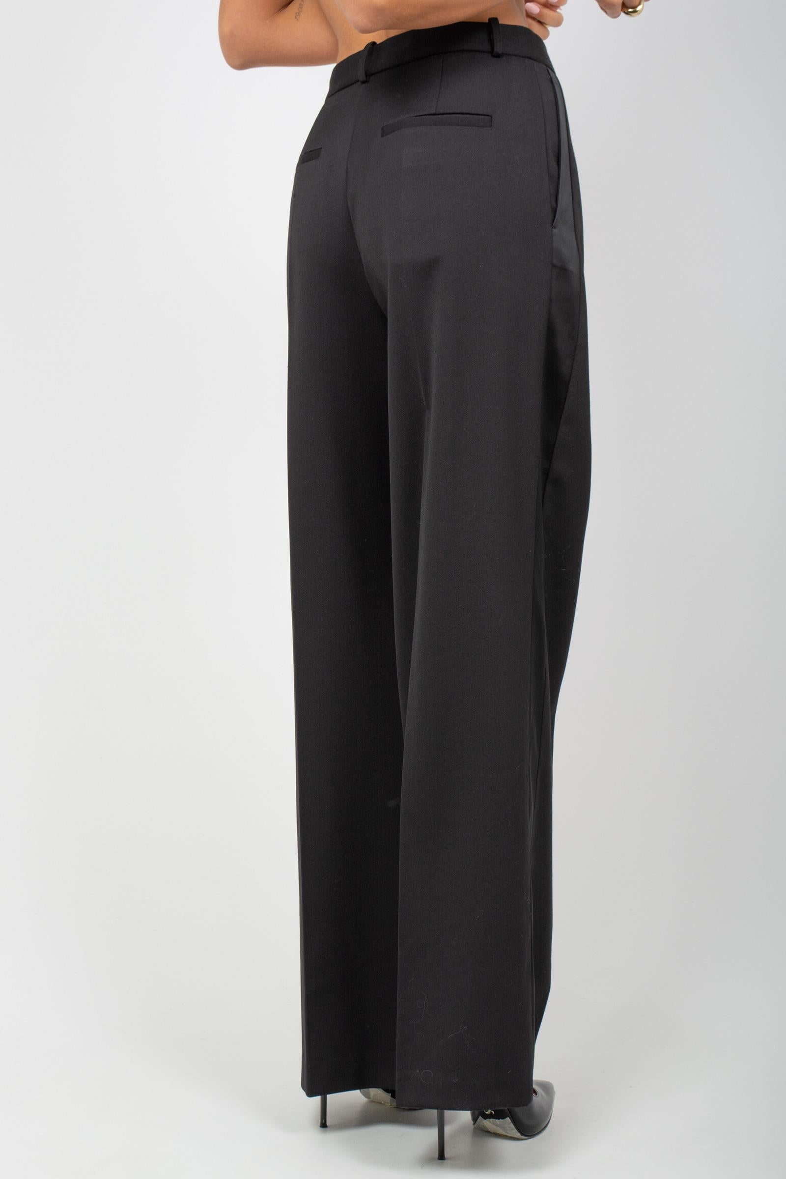 pantalone tuxedo in misto lana 'fermina' S5WO09 Y69 SEMICOUTURE 