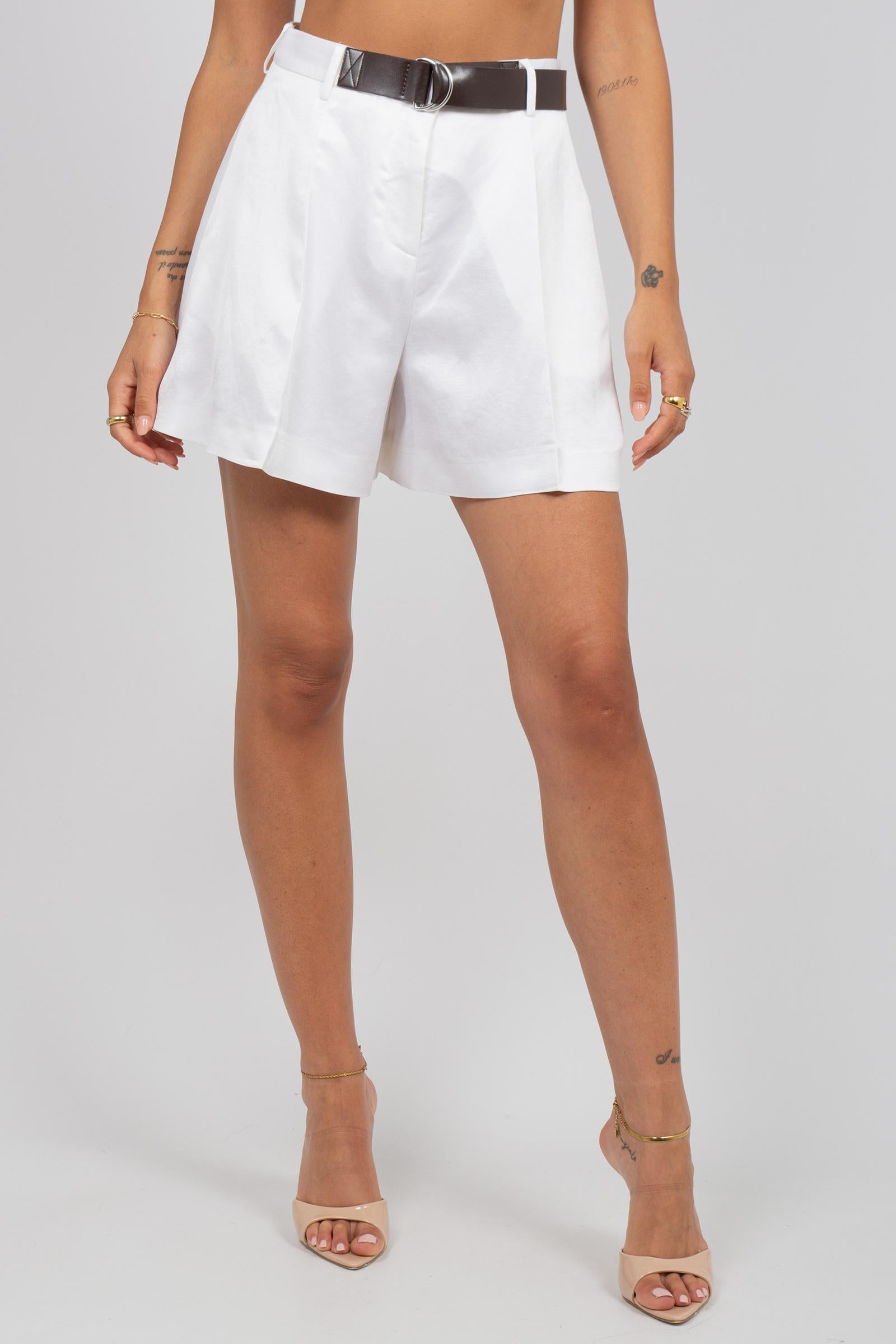short con cintura in pelle 'janessa' S6SM16 A01 SEMICOUTURE 