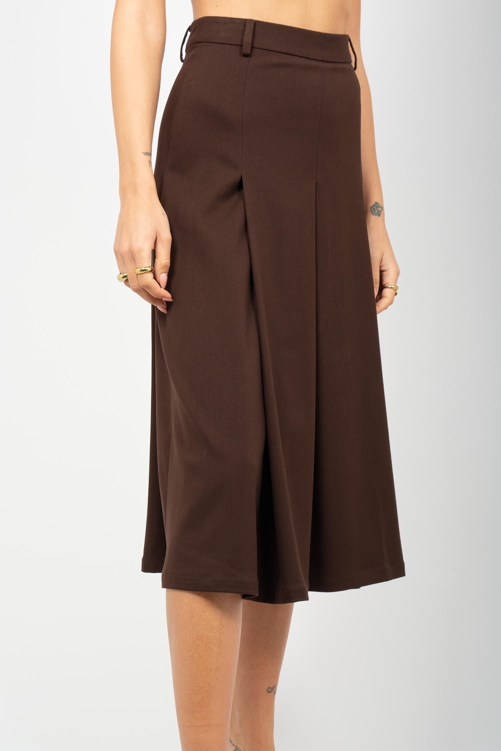 gonna con pieghe in misto viscosa F25PG15 V103 WEILI ZHENG 