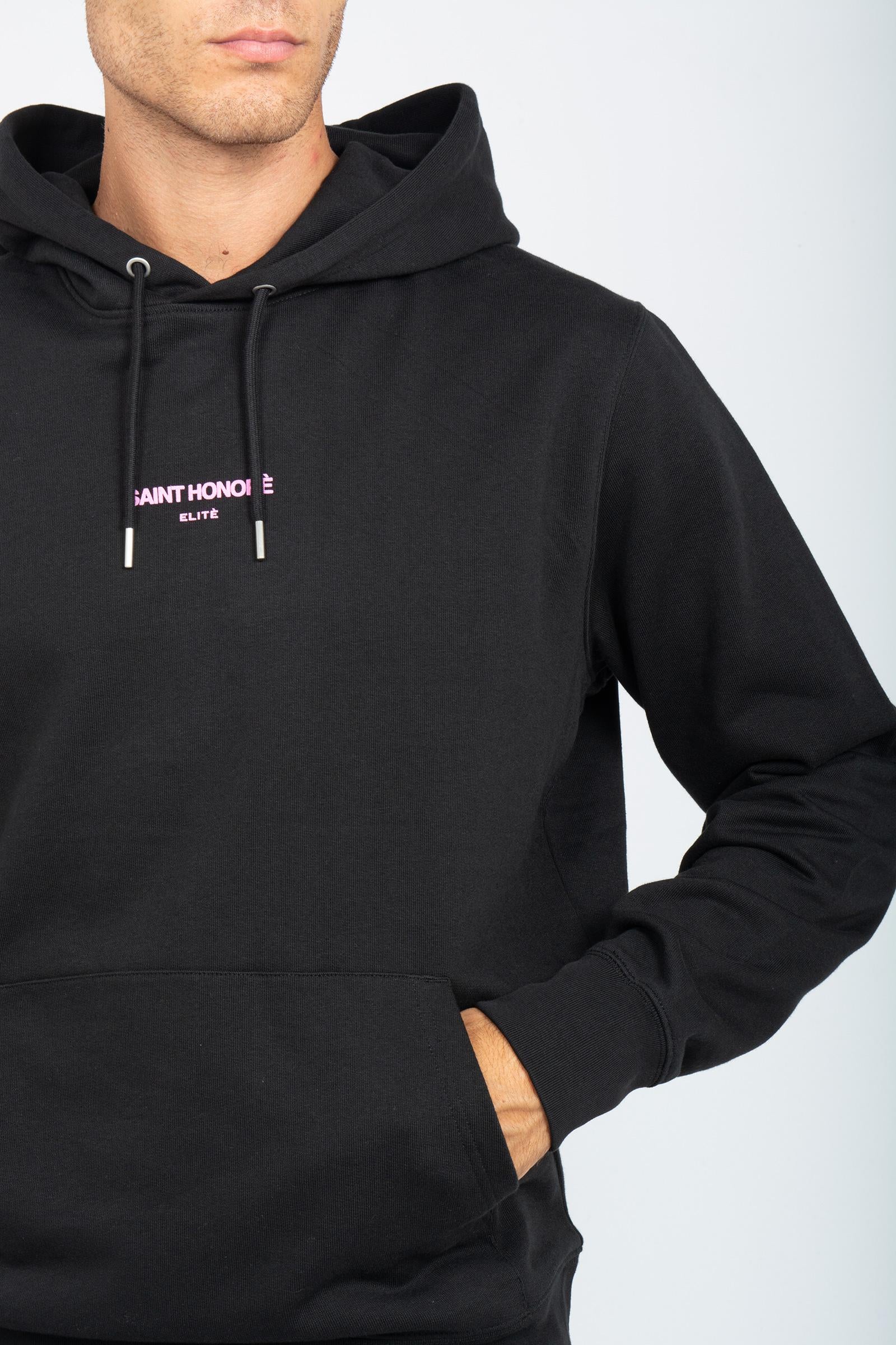 felpa con stampa in cotone HOBASIC899LOGO BLKPNK ELITE 