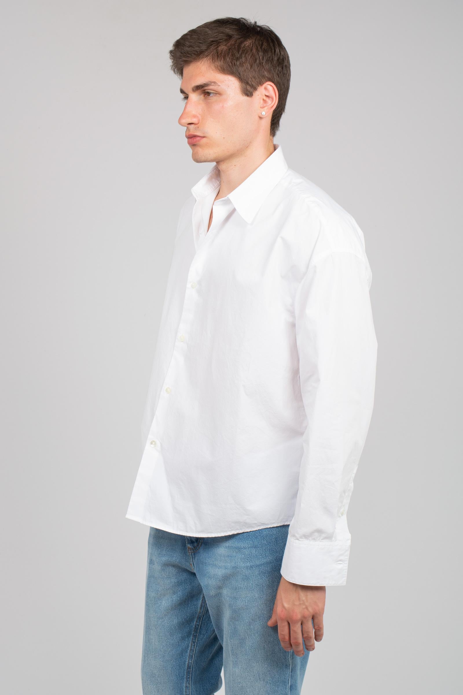 camicia oversize in popeline di cotone 747474 WHITE STUDIO SEIDENSTICKER 
