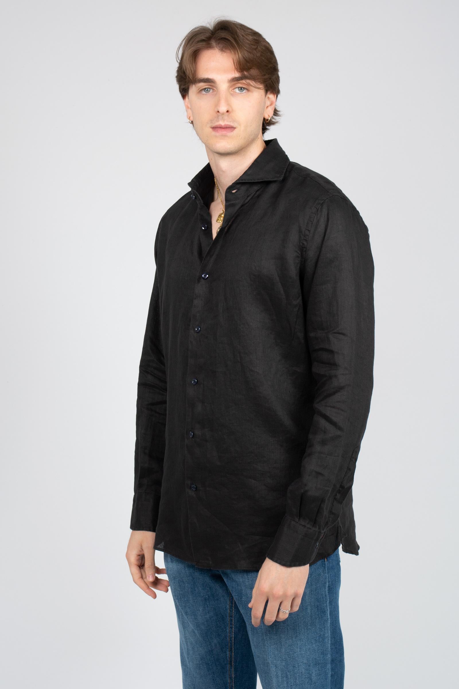 camicia in puro lino 34RHR27106811 05 BOLZONELLA1934 