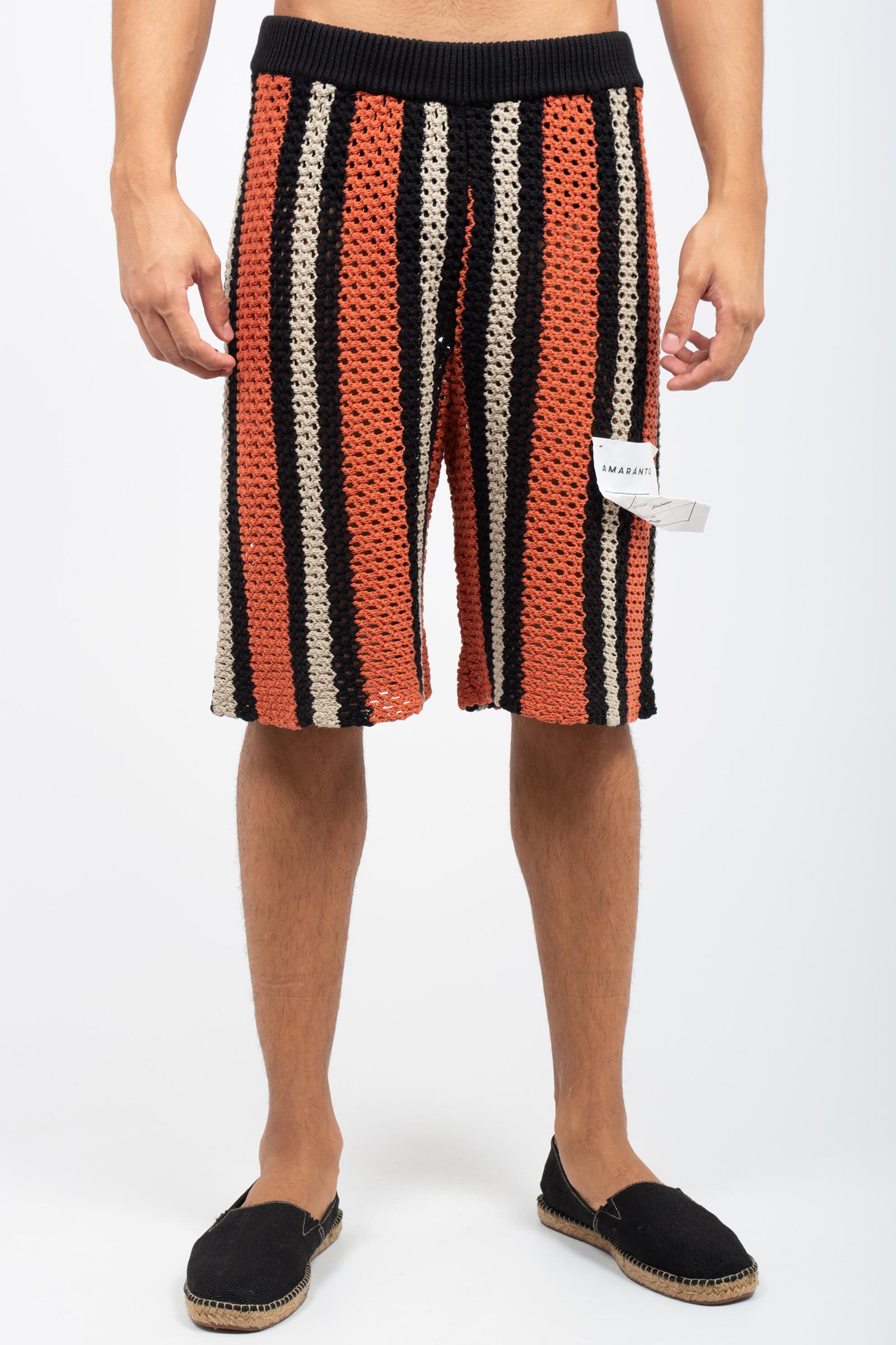 pantalone corto in filo B9D0047D MULTI AMARANTO 
