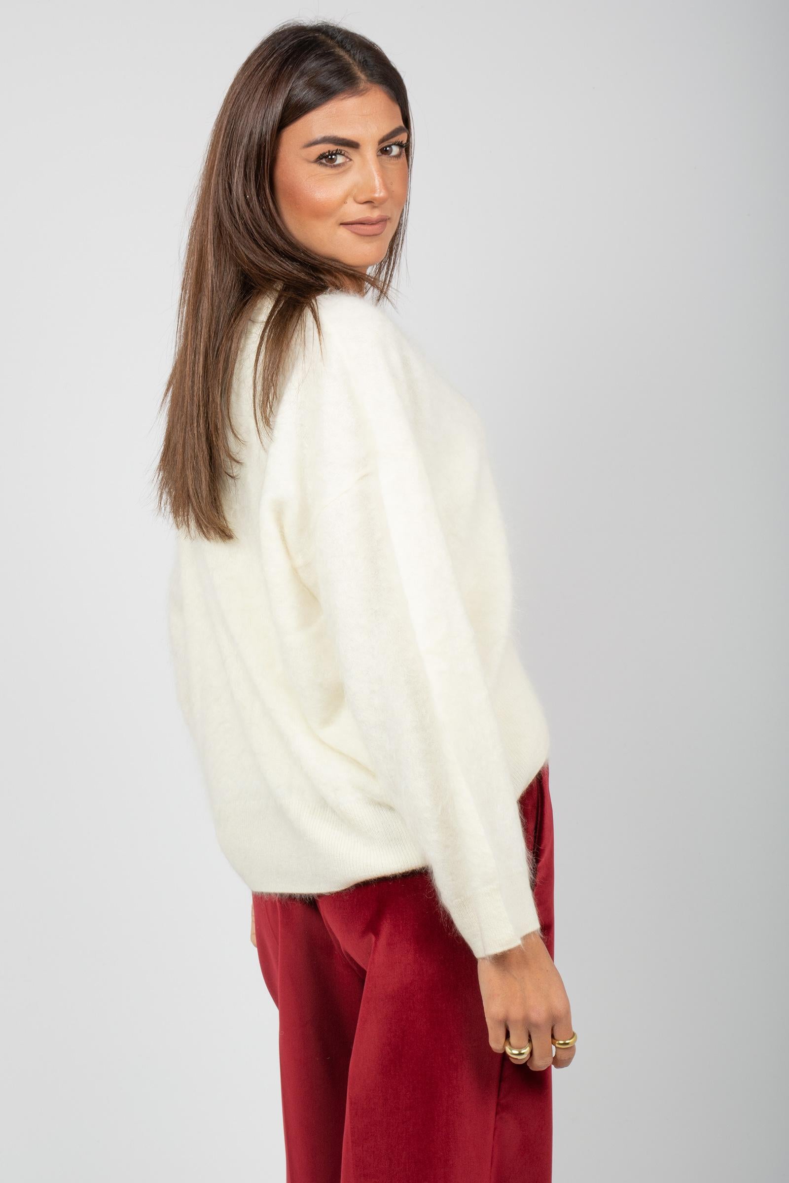 cardigan in cashmere 4703110C ECRU NOT SHY 