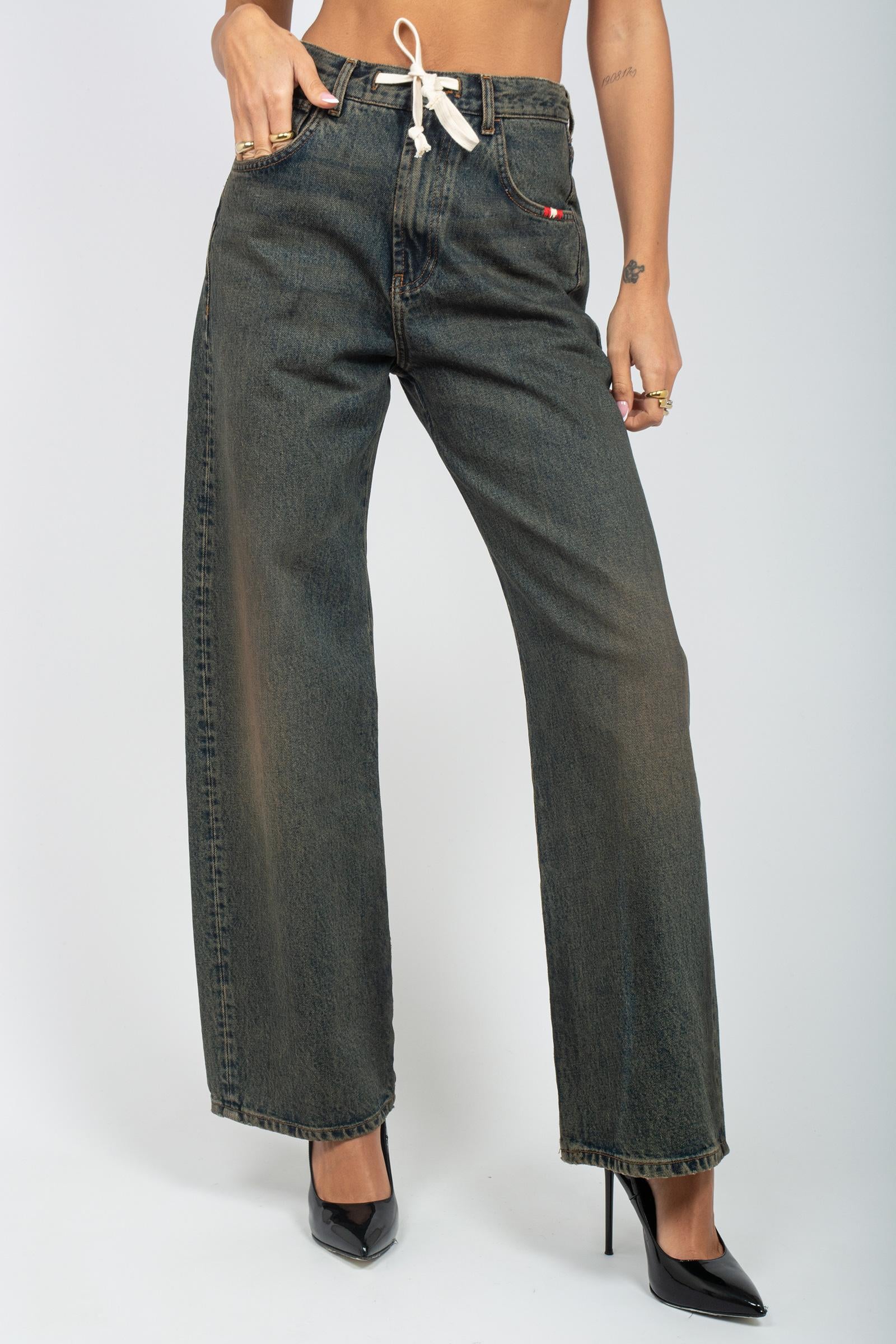 jeans in denim di cotone 'danielle' AMD115D4363008 C0999 AMISH 