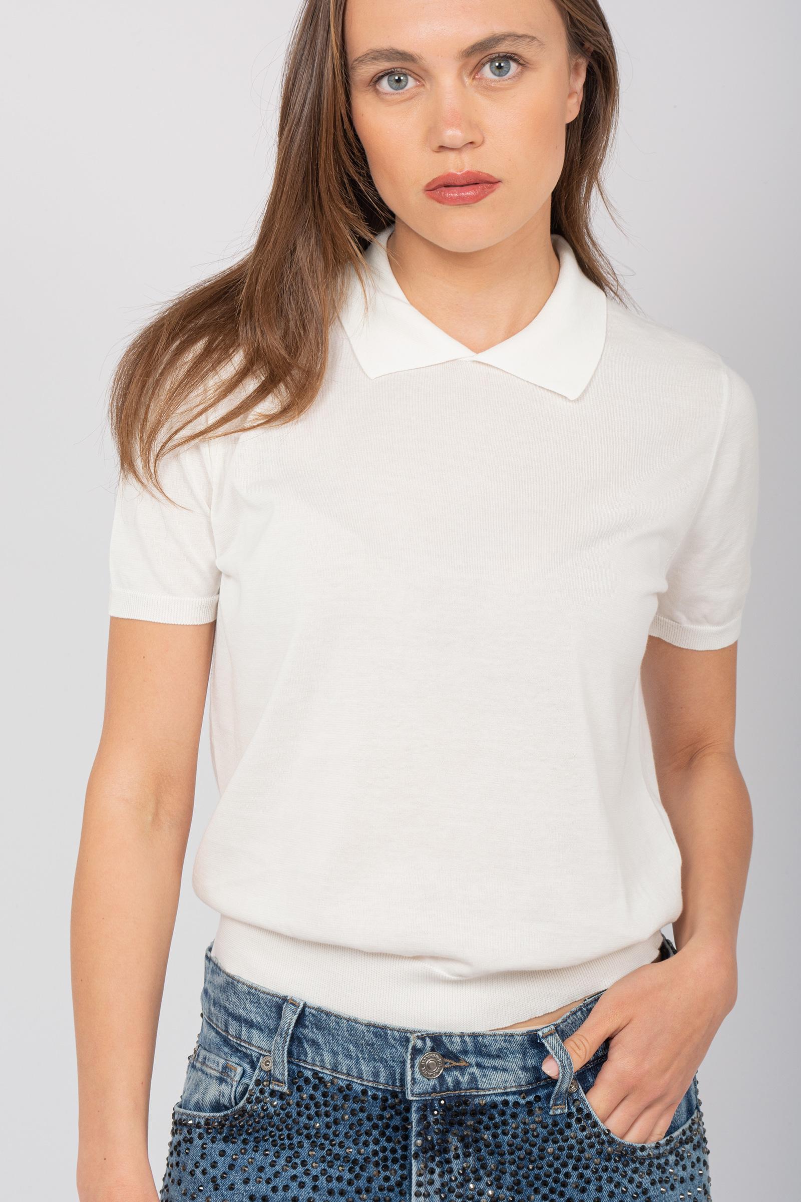 polo in cotone unito L0G416 120 DRUMOHR 