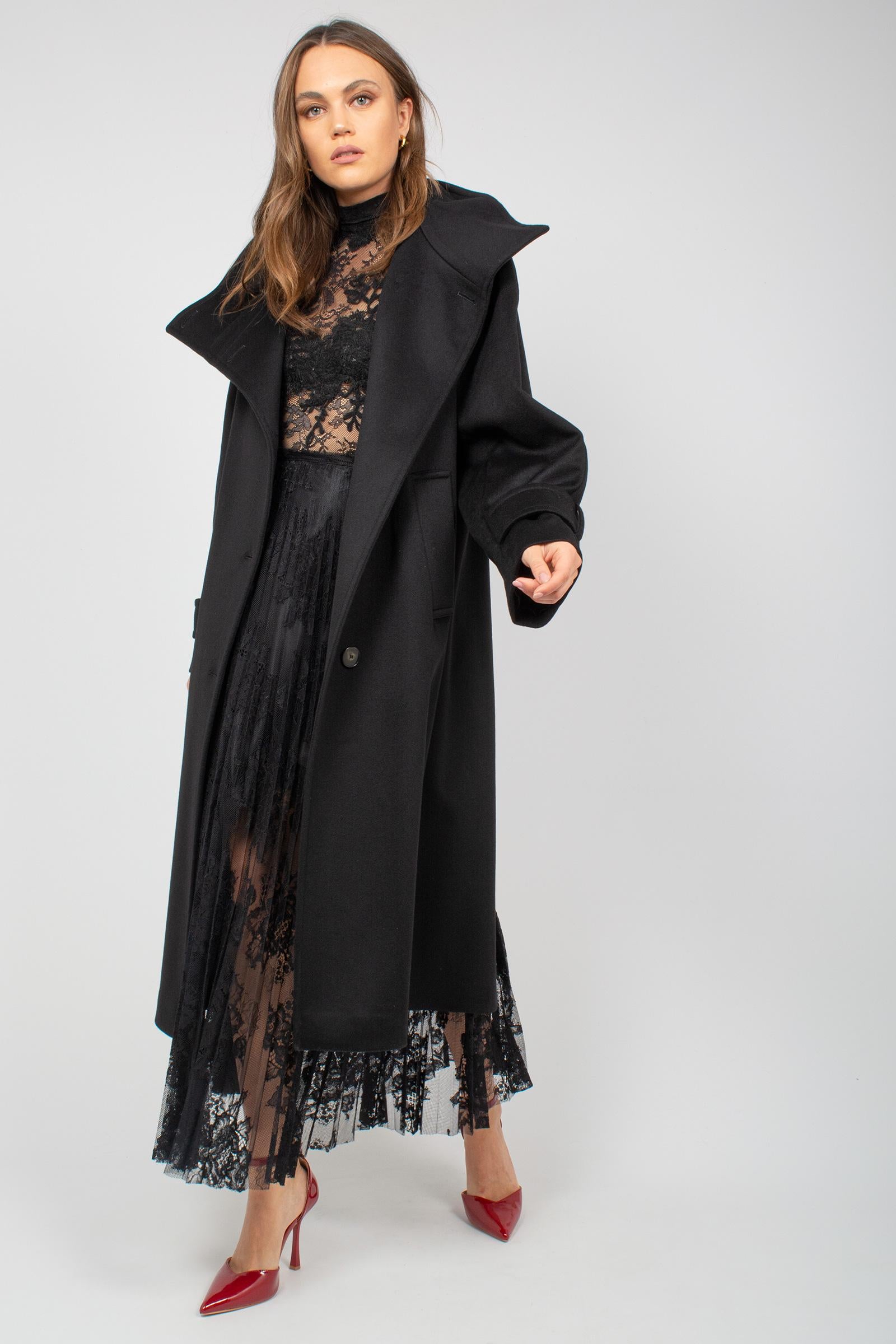 cappotto collo alto in panno di lana 4600265307 9224 TARDIA 