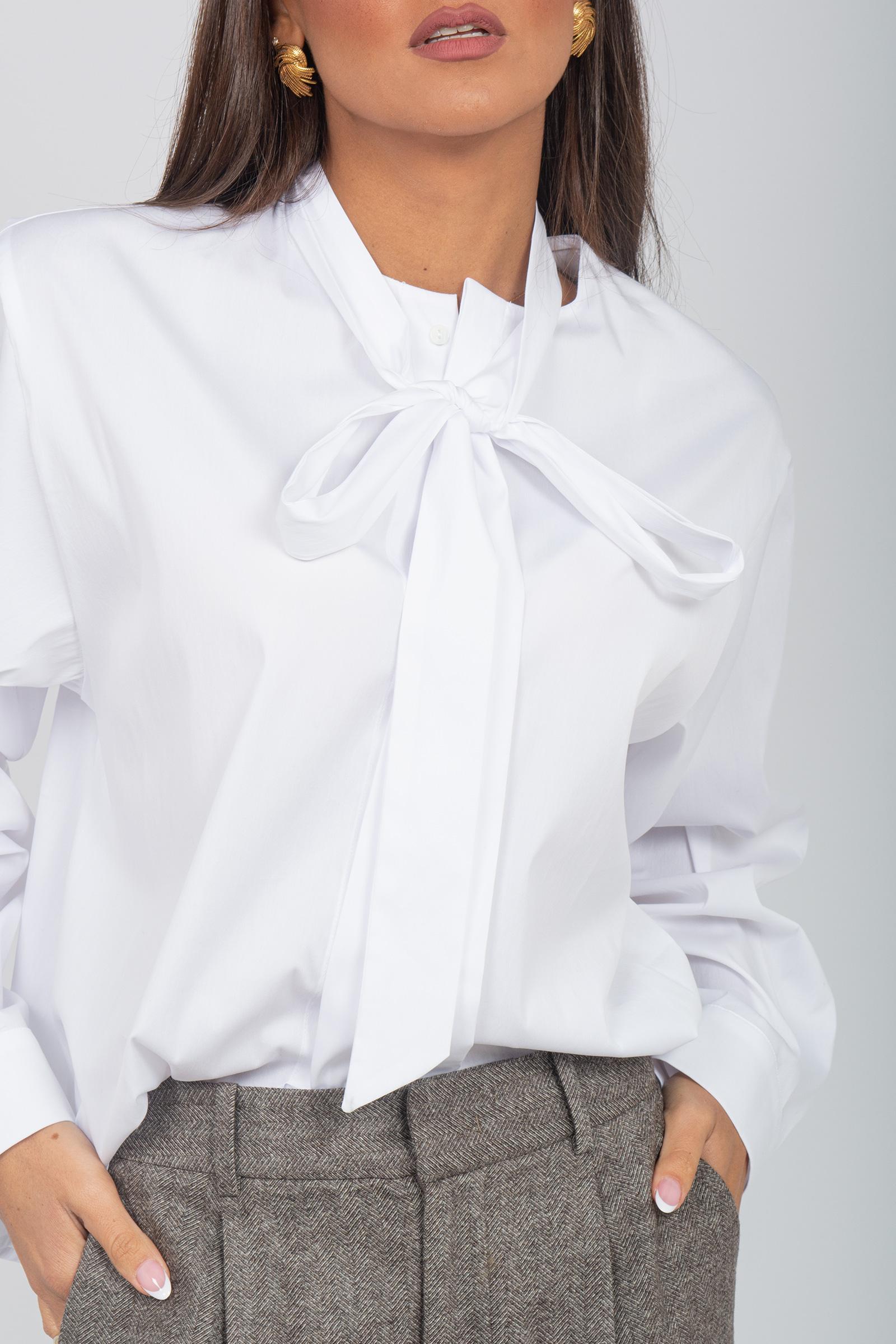 camicia oversize in cotone &#39;antimonio&#39; ANTIMONIODD04 BIANCO DOUUOD 