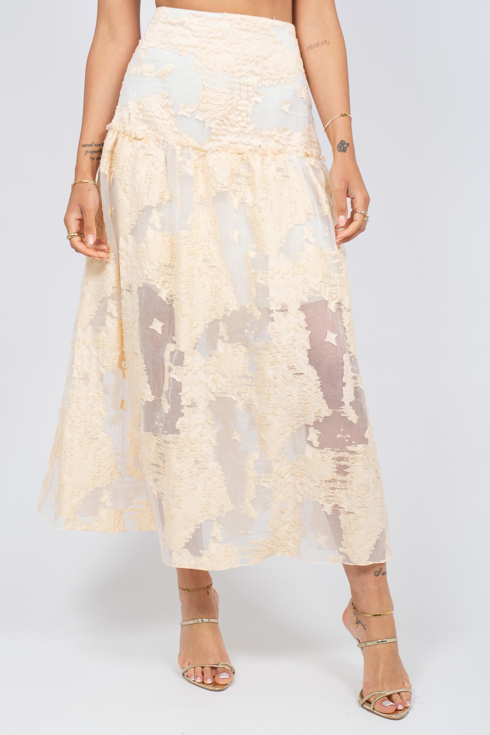 gonna longuette in jacquard VINNY388 1390 HANAMI D'OR 