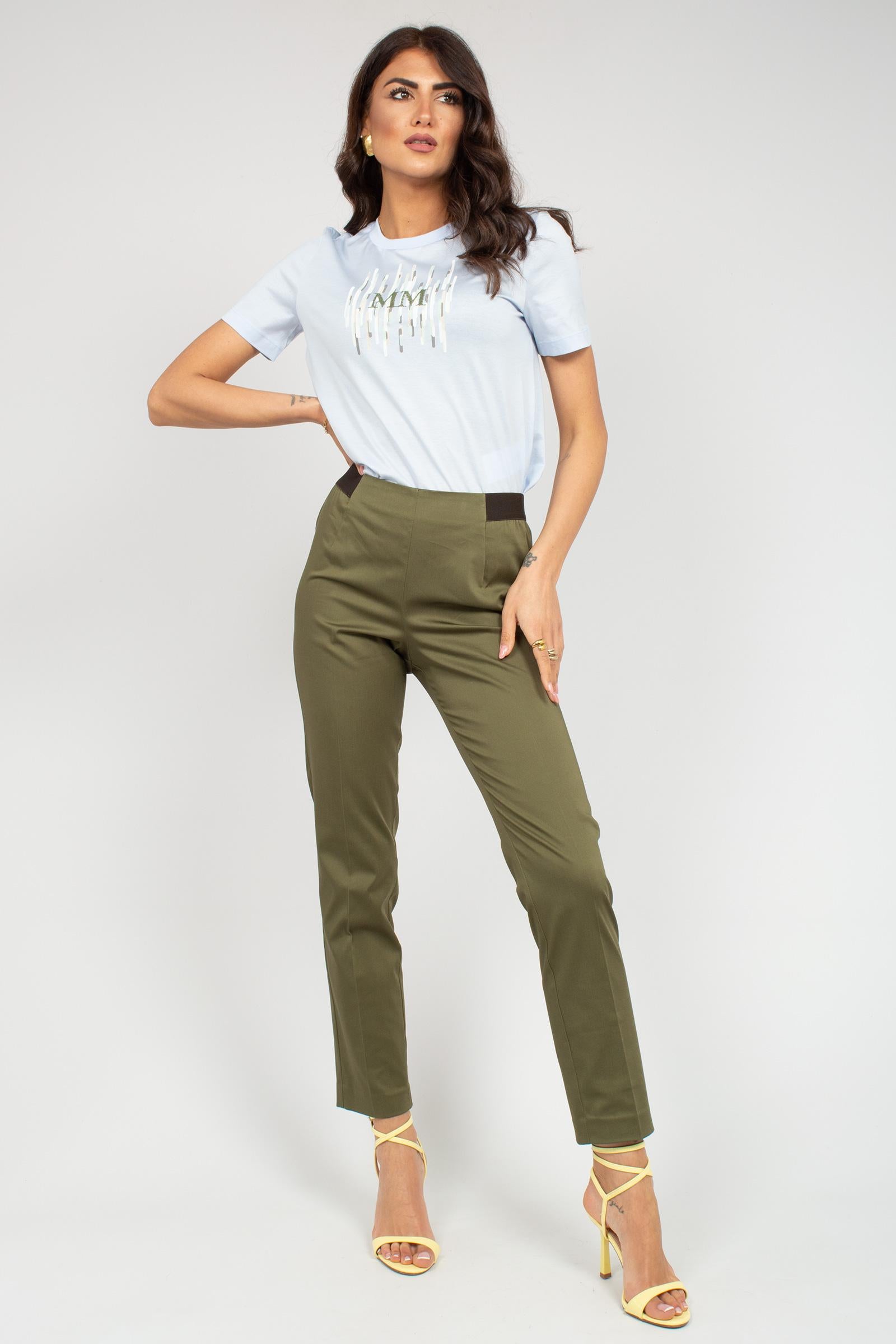 t-shirt in cotone con logo 'licenza' 2616941108600 012 MM - MAX MARA 