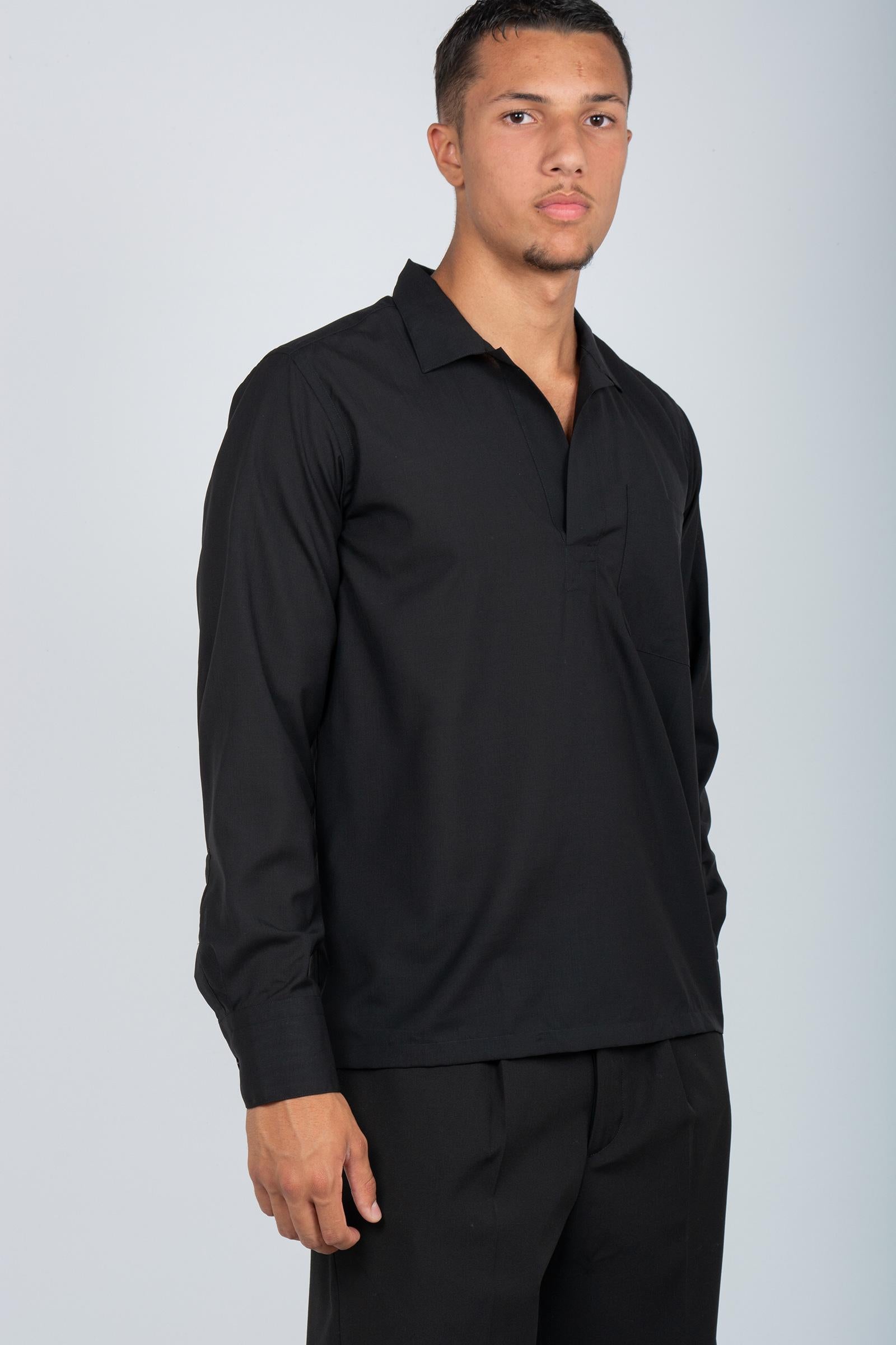 camicia polo in fresco lana TL6SSY090RTY ZI560990 PT TORINO 
