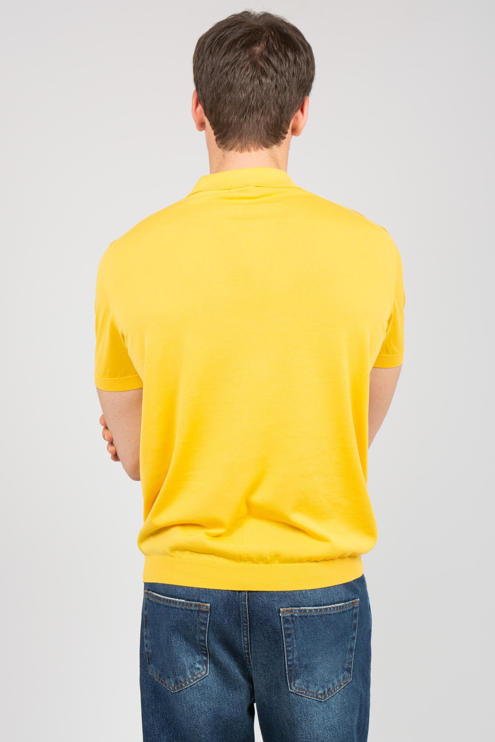 polo scollo v in cotone D0GN146 228 DRUMOHR 