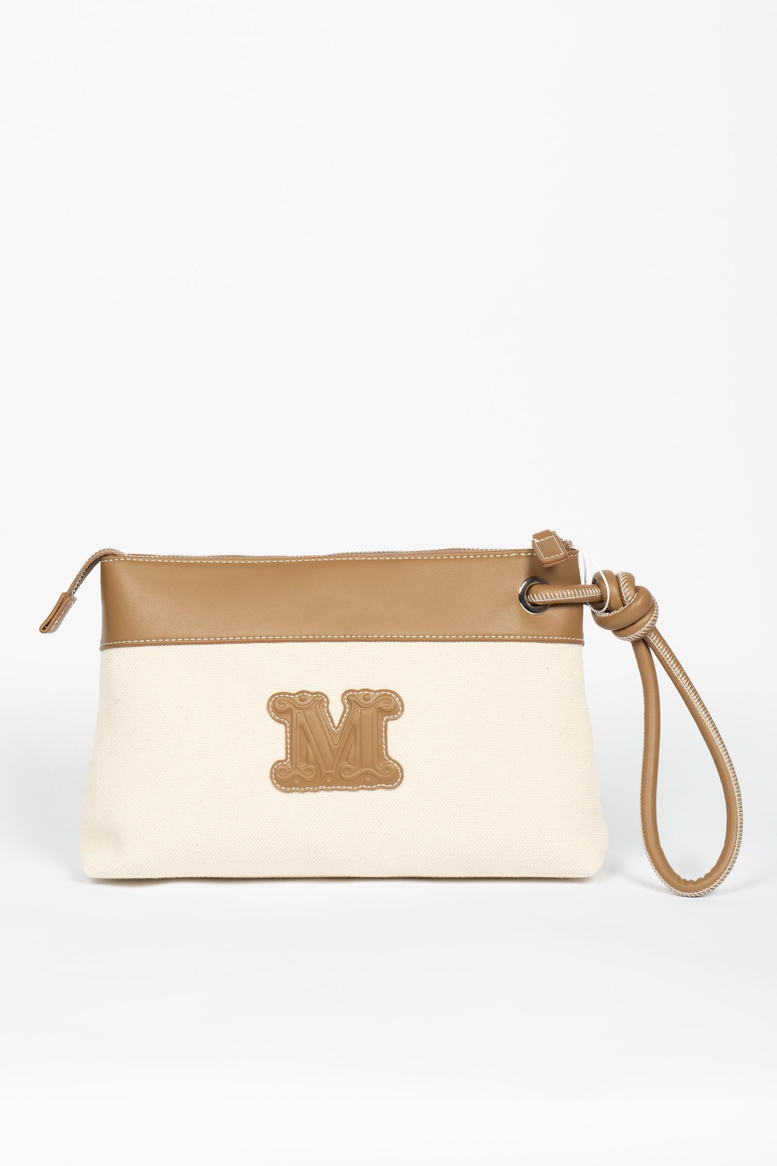 Borsello in tela di cotone 'frisia' 2616511049600 001 MAXMARA BEACHWARE 