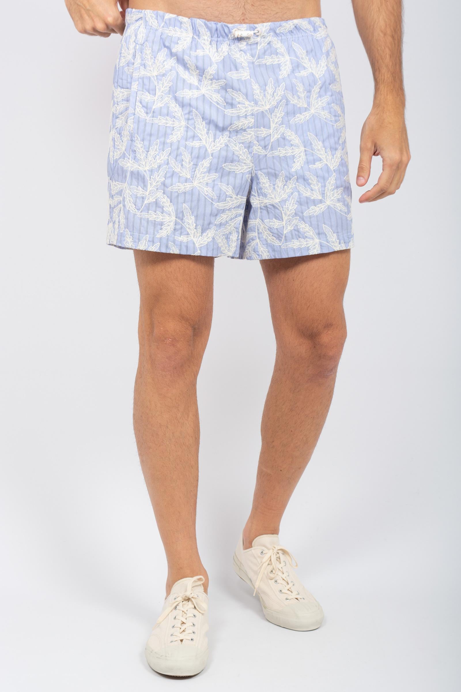 bermuda in cotone ricamato 2205C541 BLU C93 