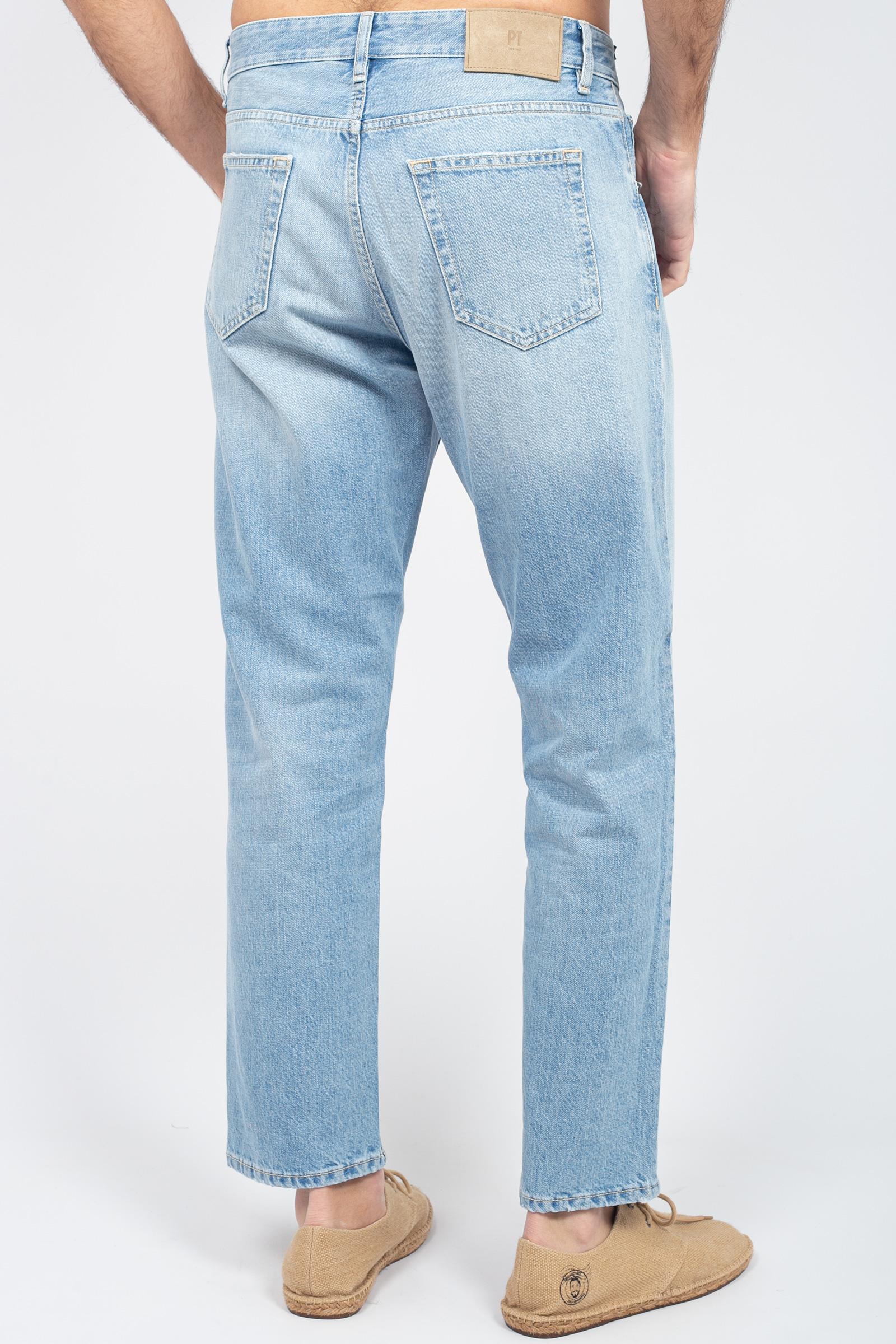 denim in cotone stretch &#39;carrot fit&#39; C5RP05BO OA5160ML45 PT TORINO DENIM 