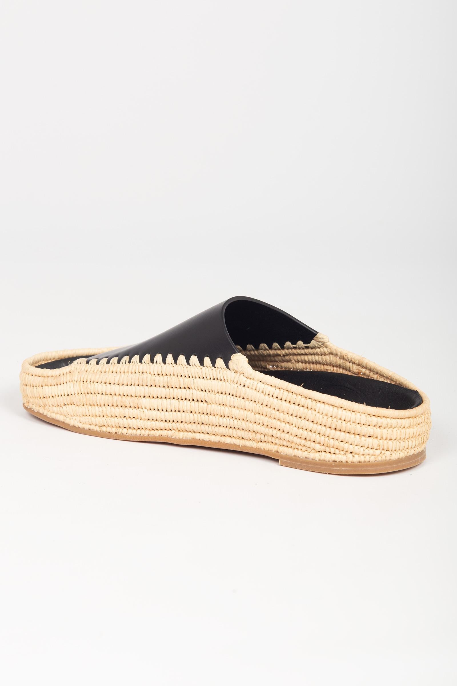 espadrillas openback 'leo' 267206LEO COWHIDEBLACK PALOMA BARCELO 