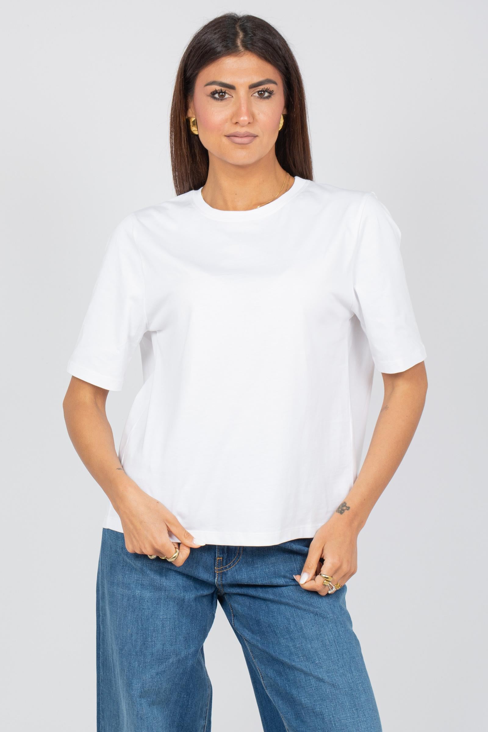 t-shirt in cotone 'pauline' CNTJ02 A01 SEMICOUTURE 