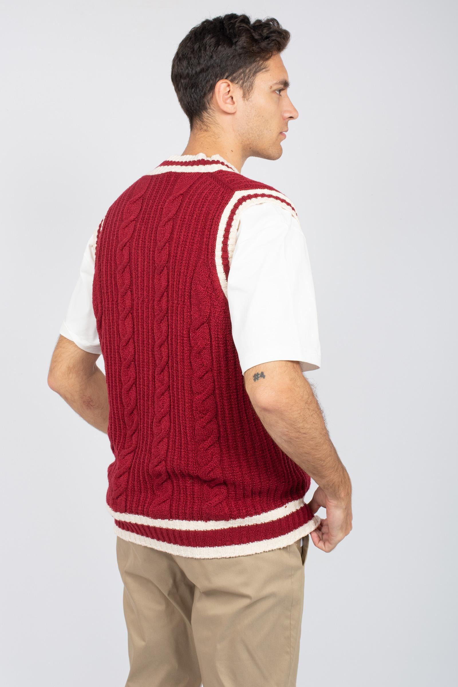gilet tennis in cotone D5C464TE 006 DRUMOHR 