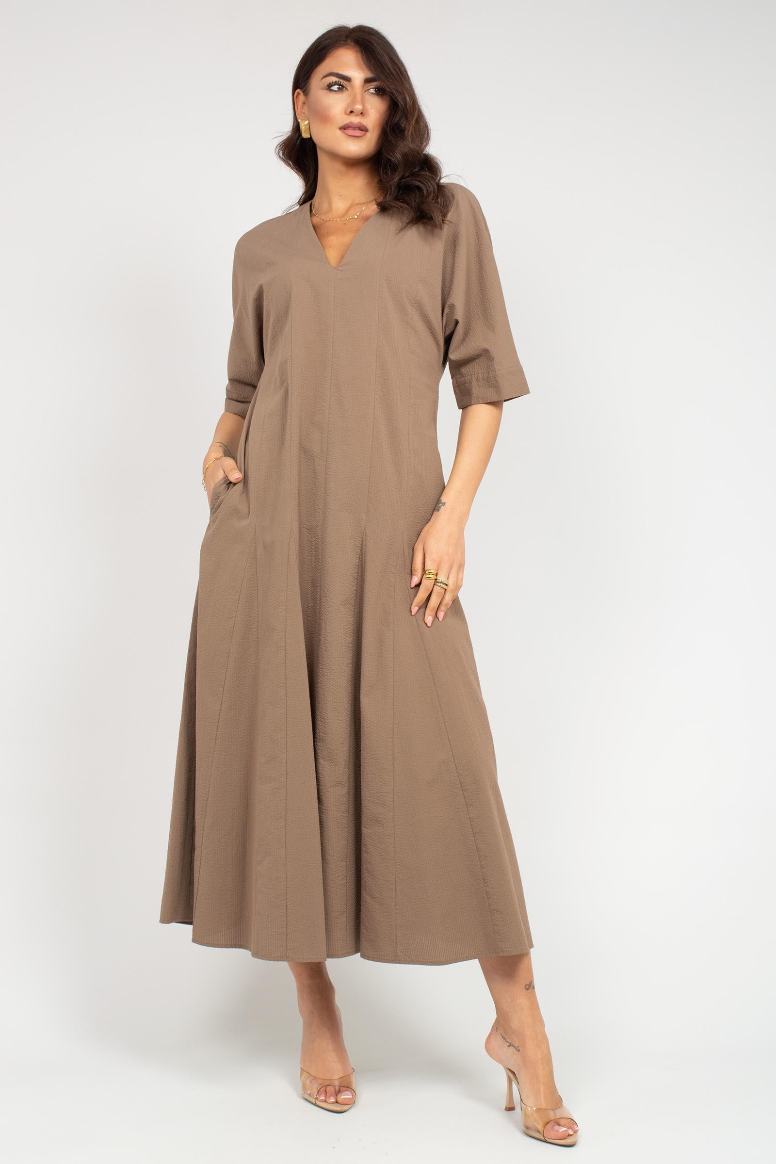 Abito in cotone seersucker 'panino' 2616221028600 003 MM - MAX MARA 