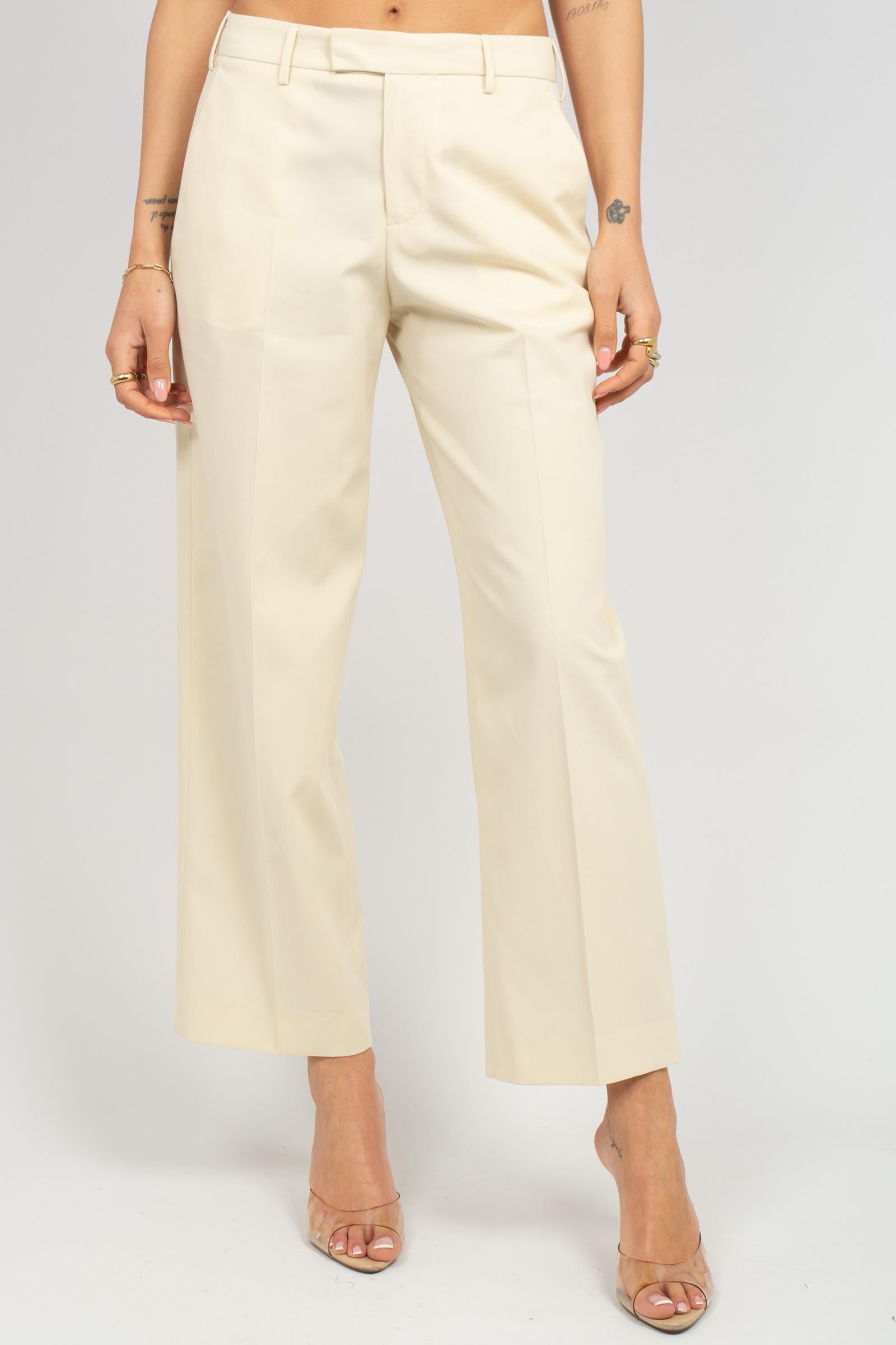 pantalone in popeline di cotone 'emma' CDVSEAZ00STD SD820020 PT TORINO 
