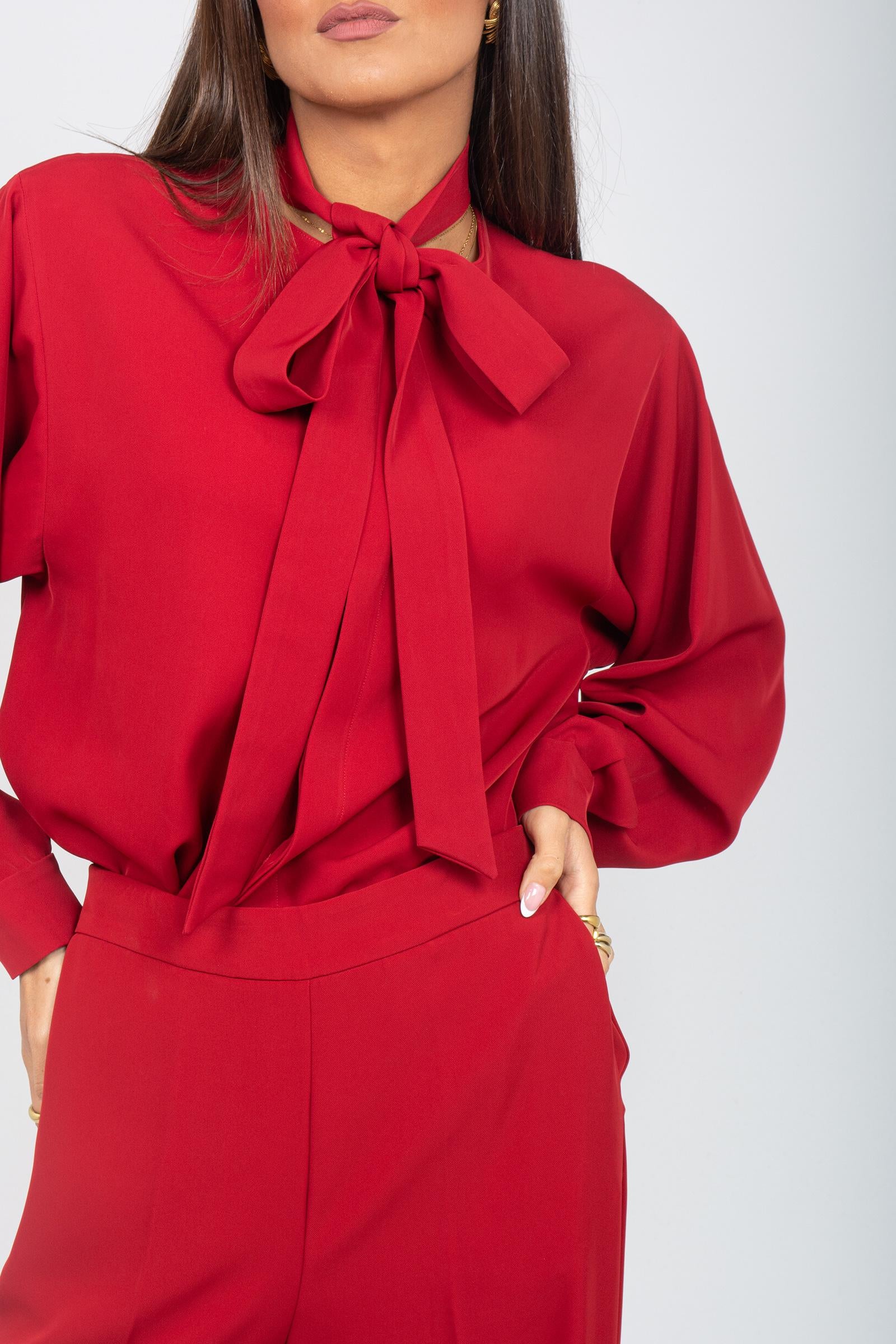 camicia con sciarpa staccabile &#39;antimonio&#39; ANTIMONIODD07 BLOCCATO DOUUOD 