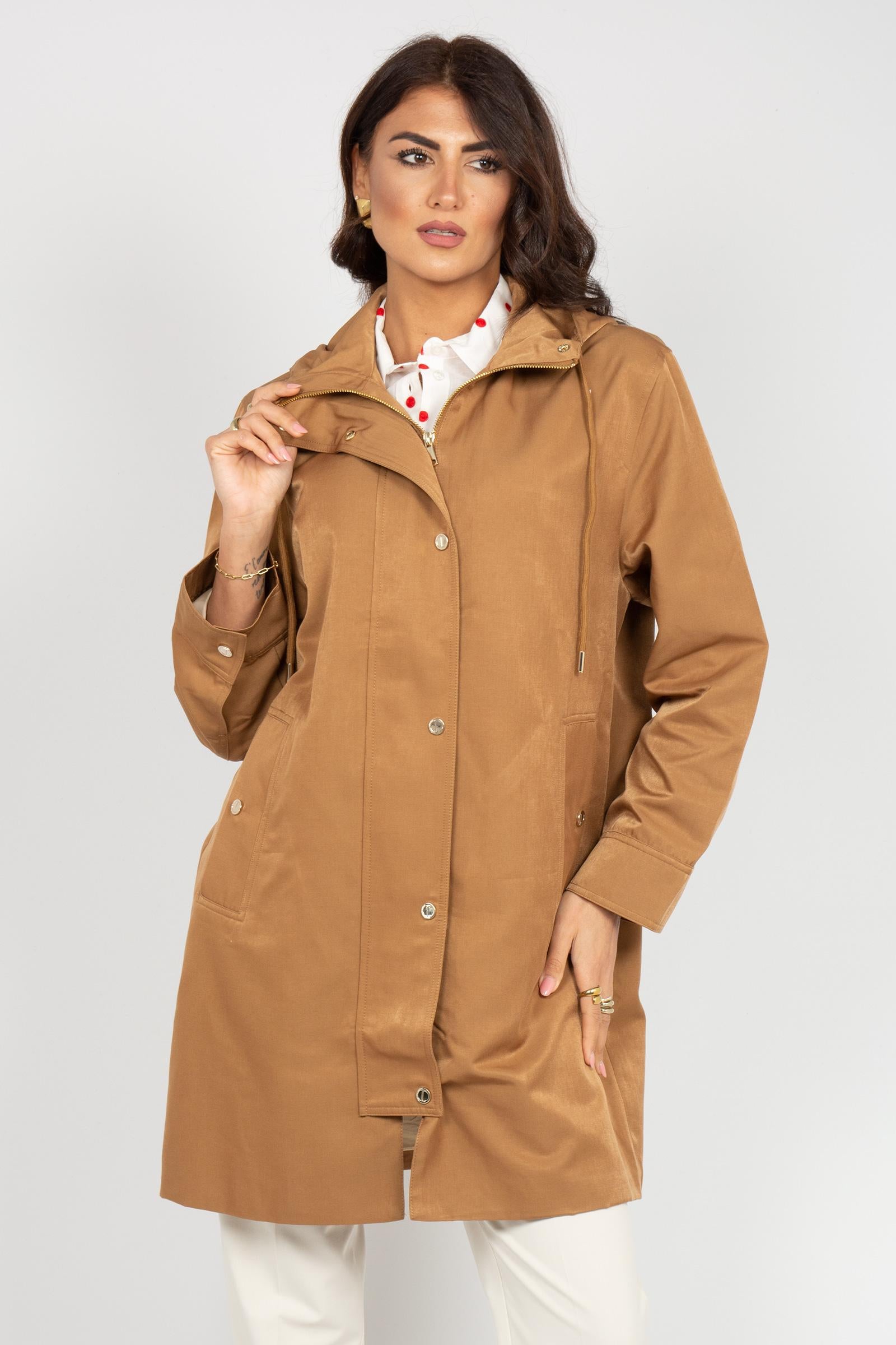 giacca impermeabile in misto cotone R700R002363N 12 DIANA GALLESI 