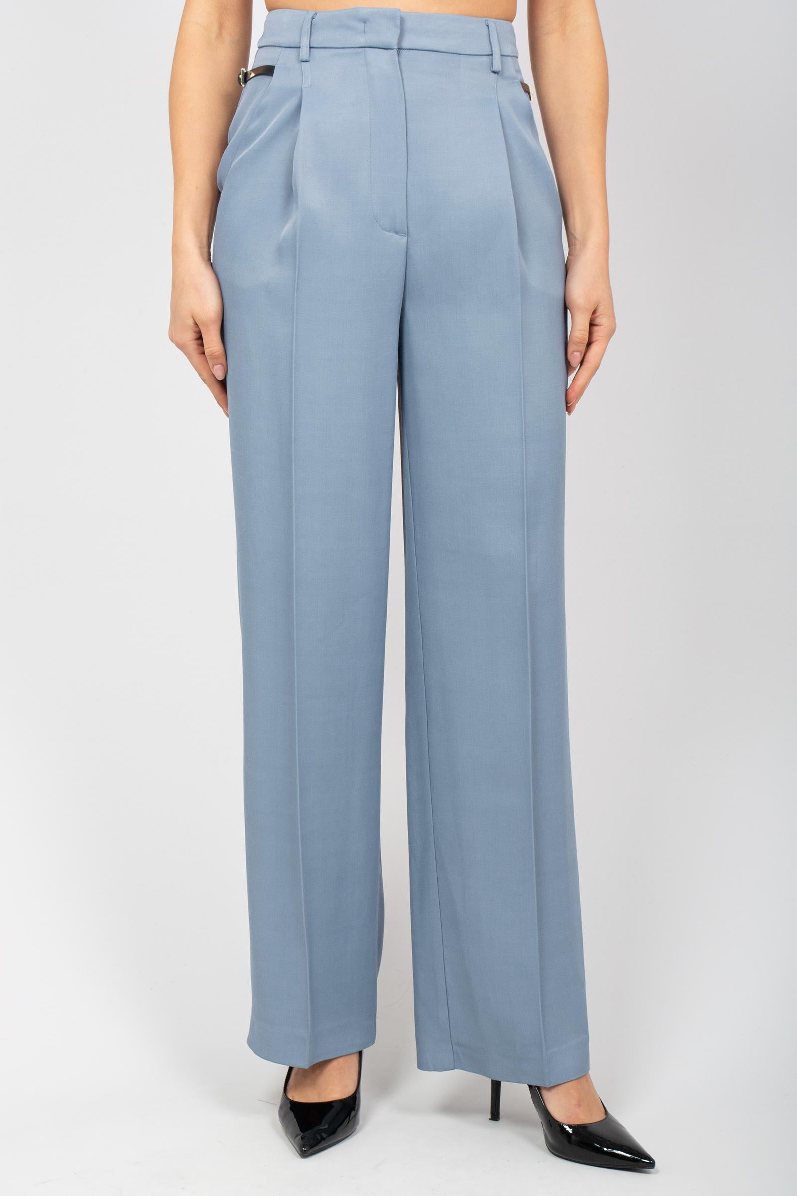 pantalone in fresco lana 'josefa' Y5WL17 L36 SEMICOUTURE 