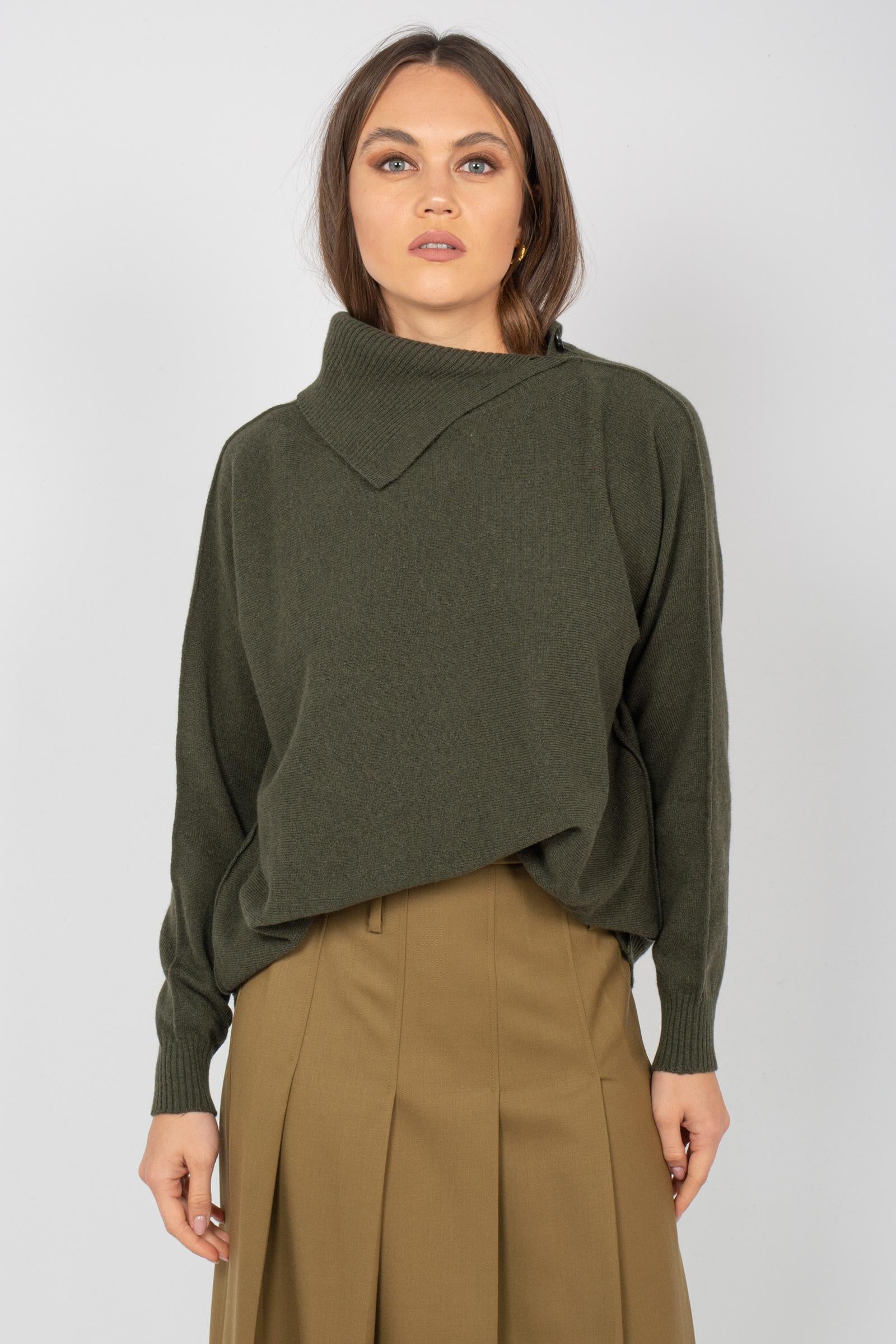 mezzo collo in lana merinos 61160 17 D.EXTERIOR 