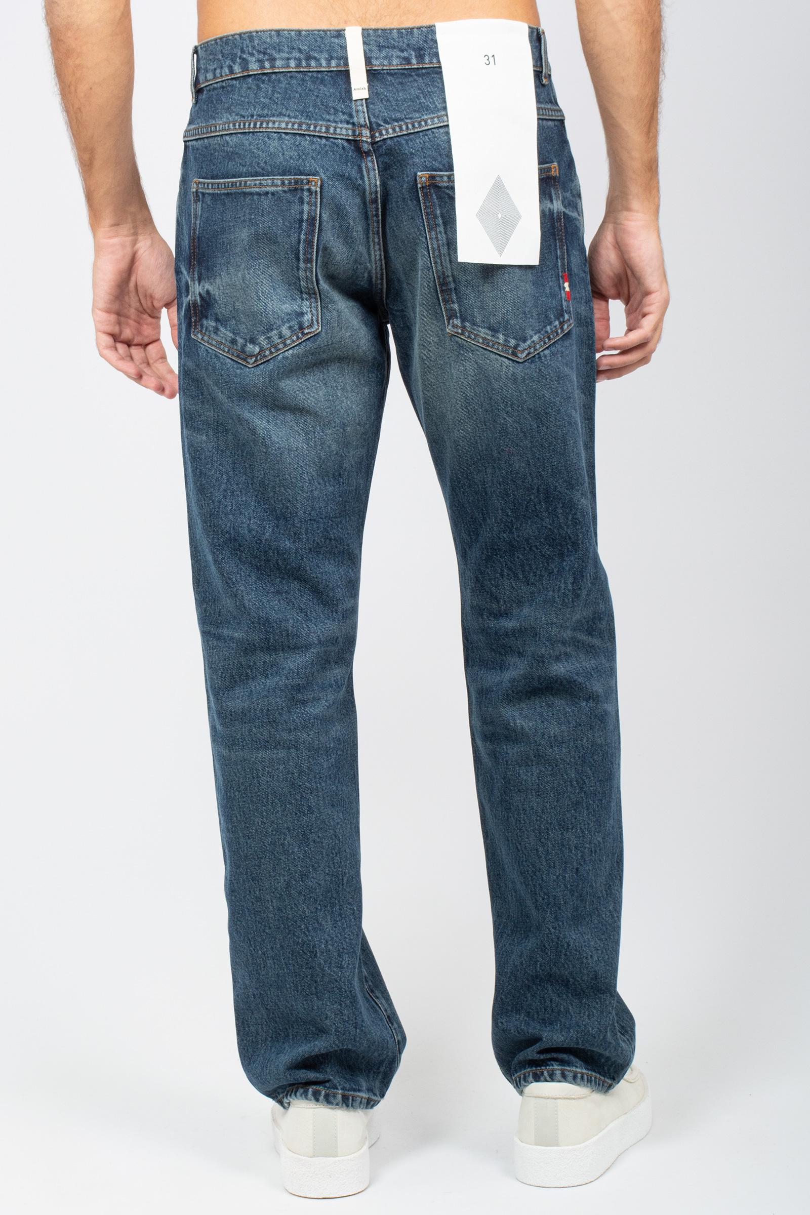 jeans in denim di cotone 'james' AMU010D4363007 C0999 AMISH 