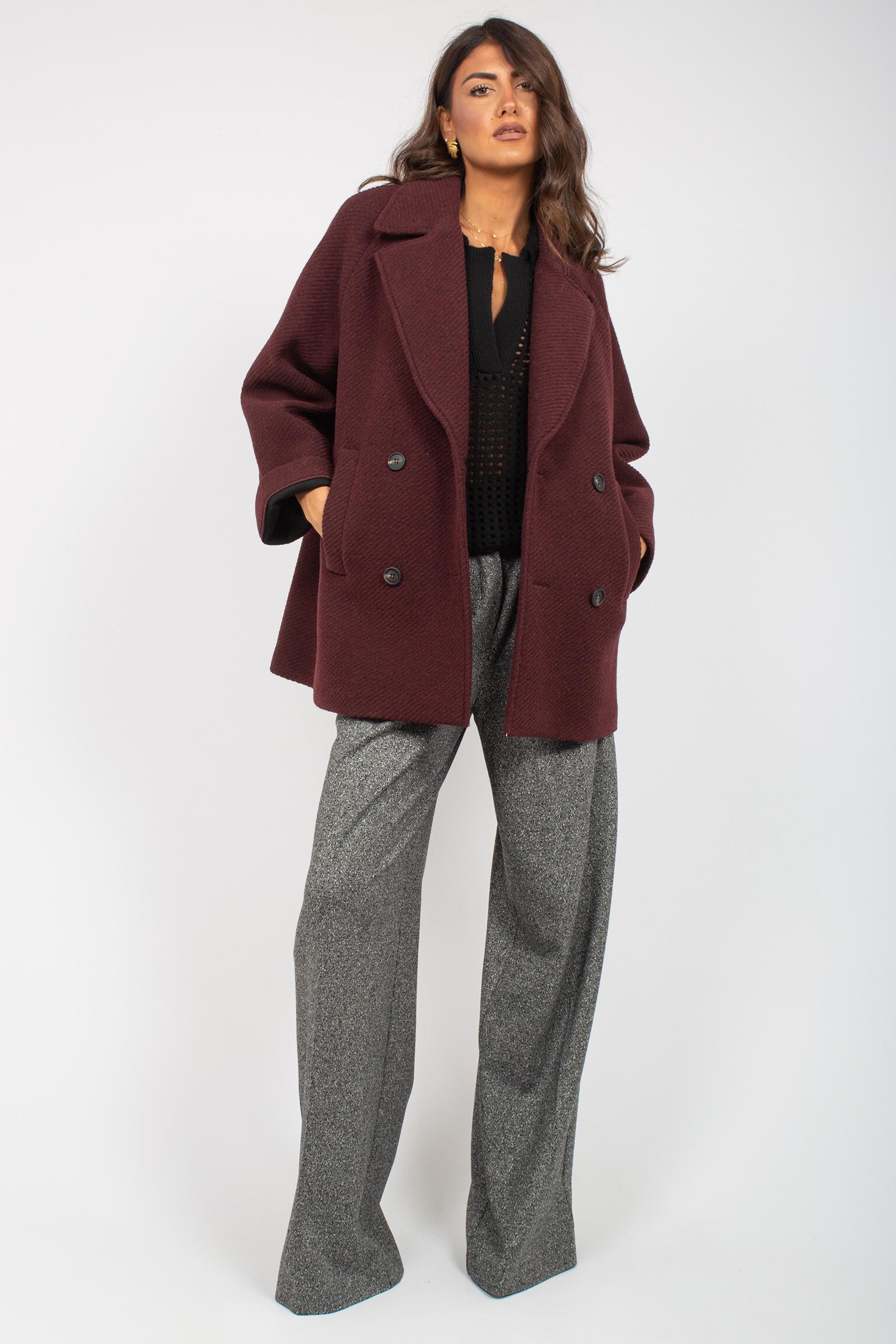 Caban in misto lana 'obliqua' 2526906018000 003 MM - MAX MARA 
