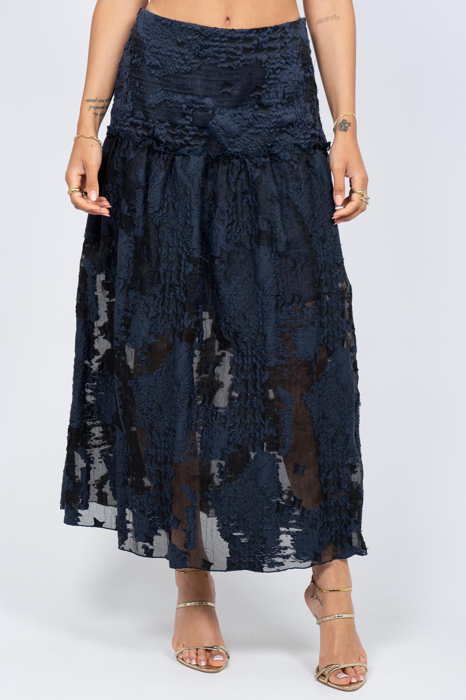 gonna longuette in jacquard VINNY388 1389 HANAMI D'OR 