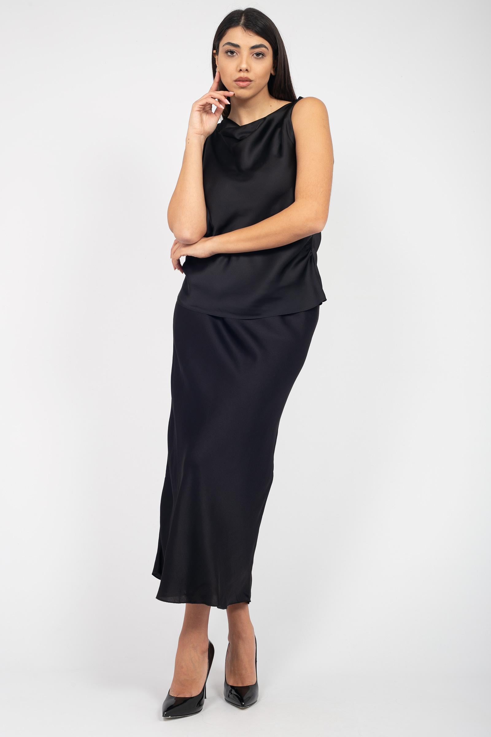 gonna in raso O28EL1B 99 ERMANNO - ERMANNO SCERVINO 