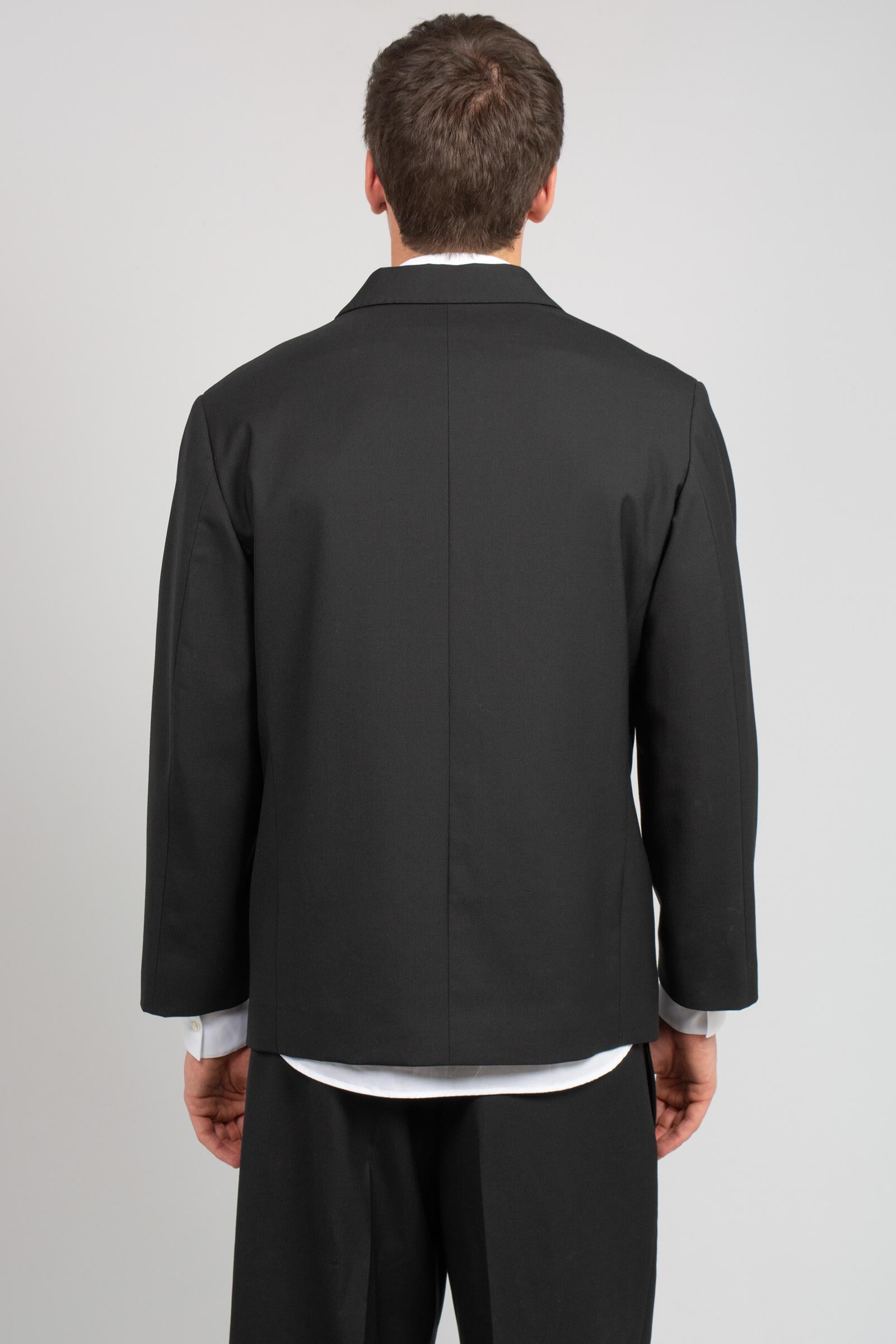 giacca oversize in misto lana 'dorian' DORIANSMPS26 NERO BE ABLE 