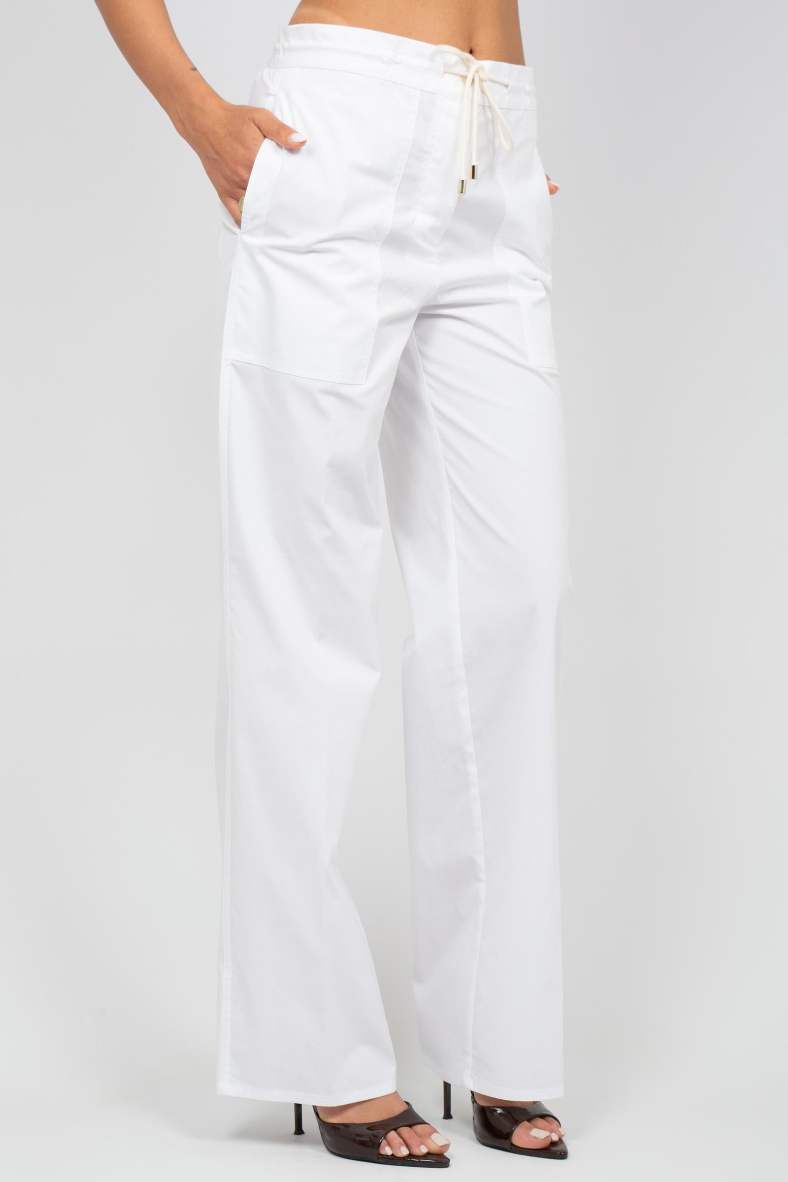 pantalone in cotone 'rita' Y6SK42 A09 SEMICOUTURE 