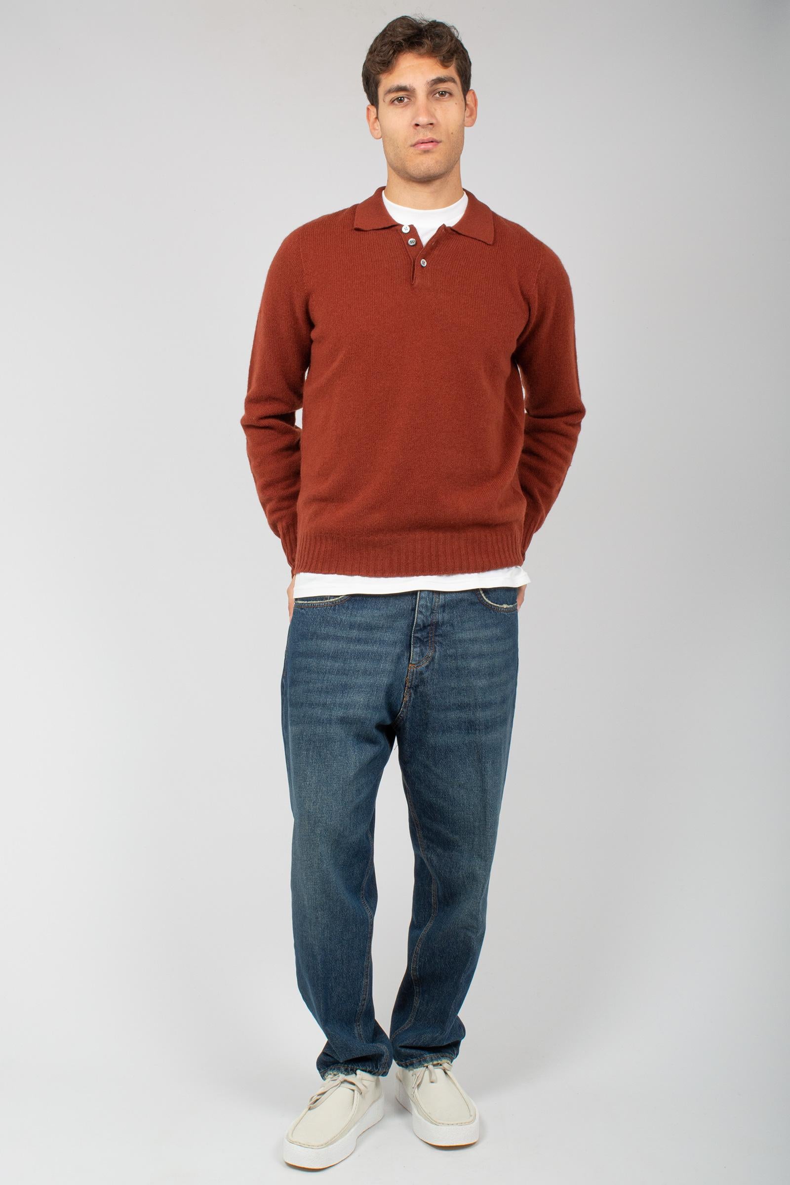 polo rasata in lambswool D4W145L 379 DRUMOHR 