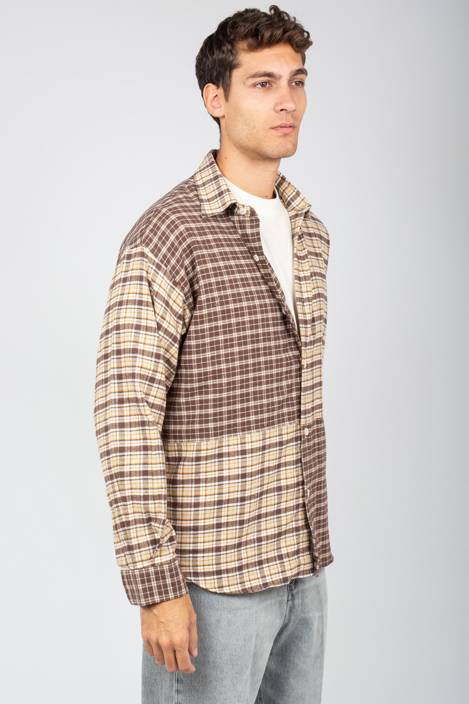 camicia in cotone mix patch AMU148CN400124 C0241 AMISH 